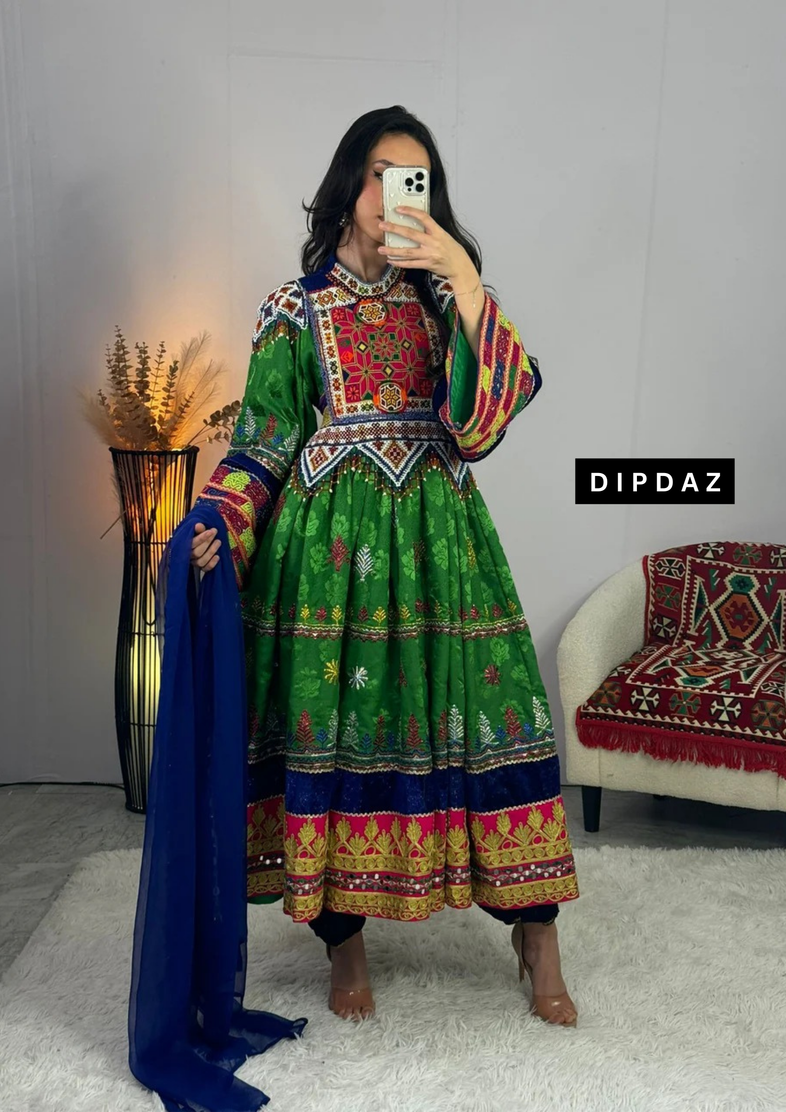 Afghan Luxury Event Dress Collection at Dipdaz