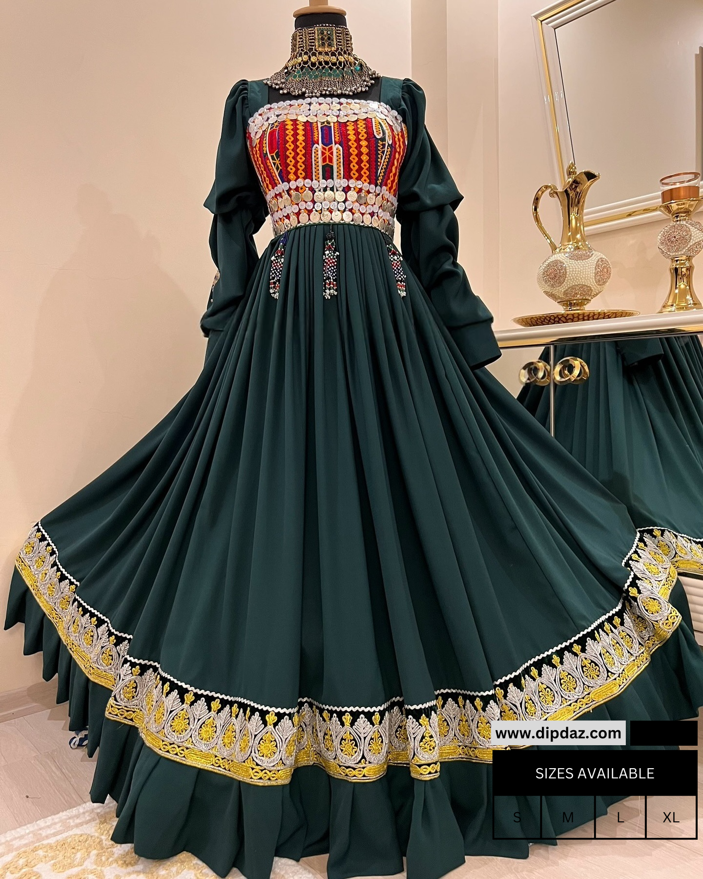 Handmade Afghan Kochi Dress | Custom-Made Traditional Afghan Attire | Embroidered Kochi Dress for Women | Cultural Afghan Wear | Unique Festive Outfit blue (Copy)