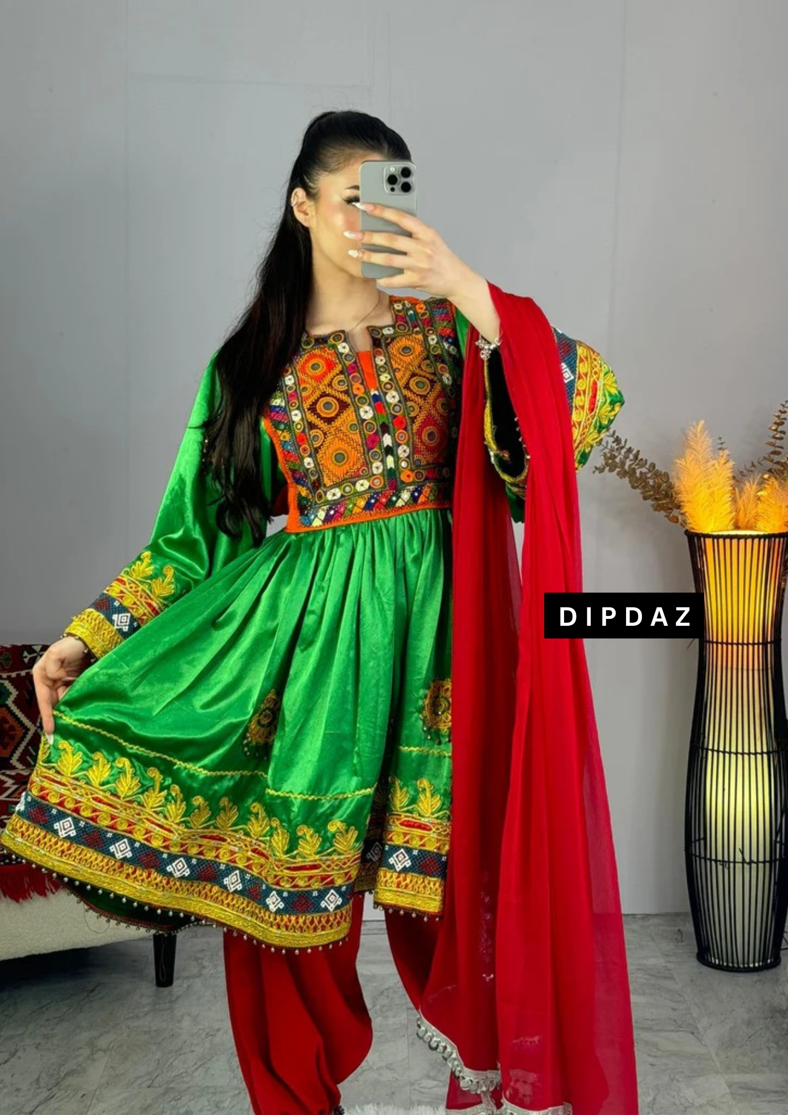 Discover the Afghan Luxury Event Dress Collection at Dipdaz