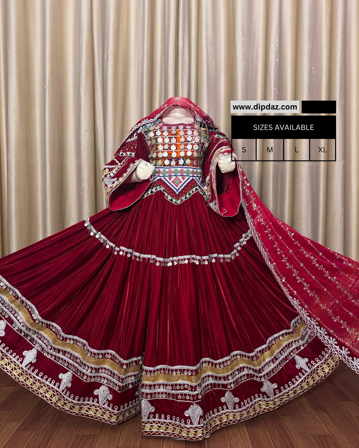 Handmade Afghan Kochi Dress | Custom-Made Traditional Afghan Attire | Embroidered Kochi Dress for Women | Cultural Afghan Wear | Unique Festive Outfit (Copy)