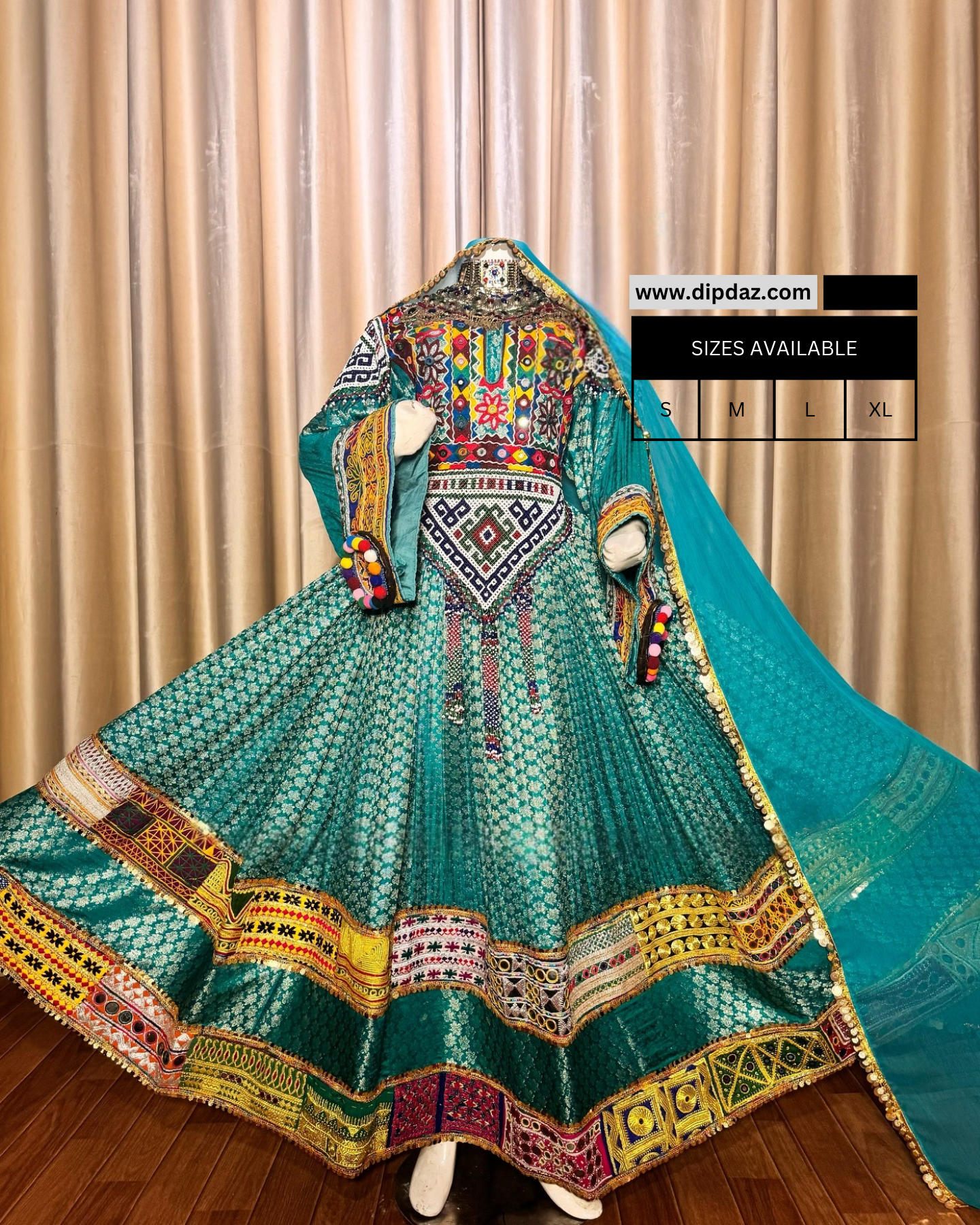 Handmade Afghan Kochi Dress | Custom-Made Traditional Afghan Attire | Embroidered Kochi Dress for Women | Cultural Afghan Wear | Unique Festive Outfit blue