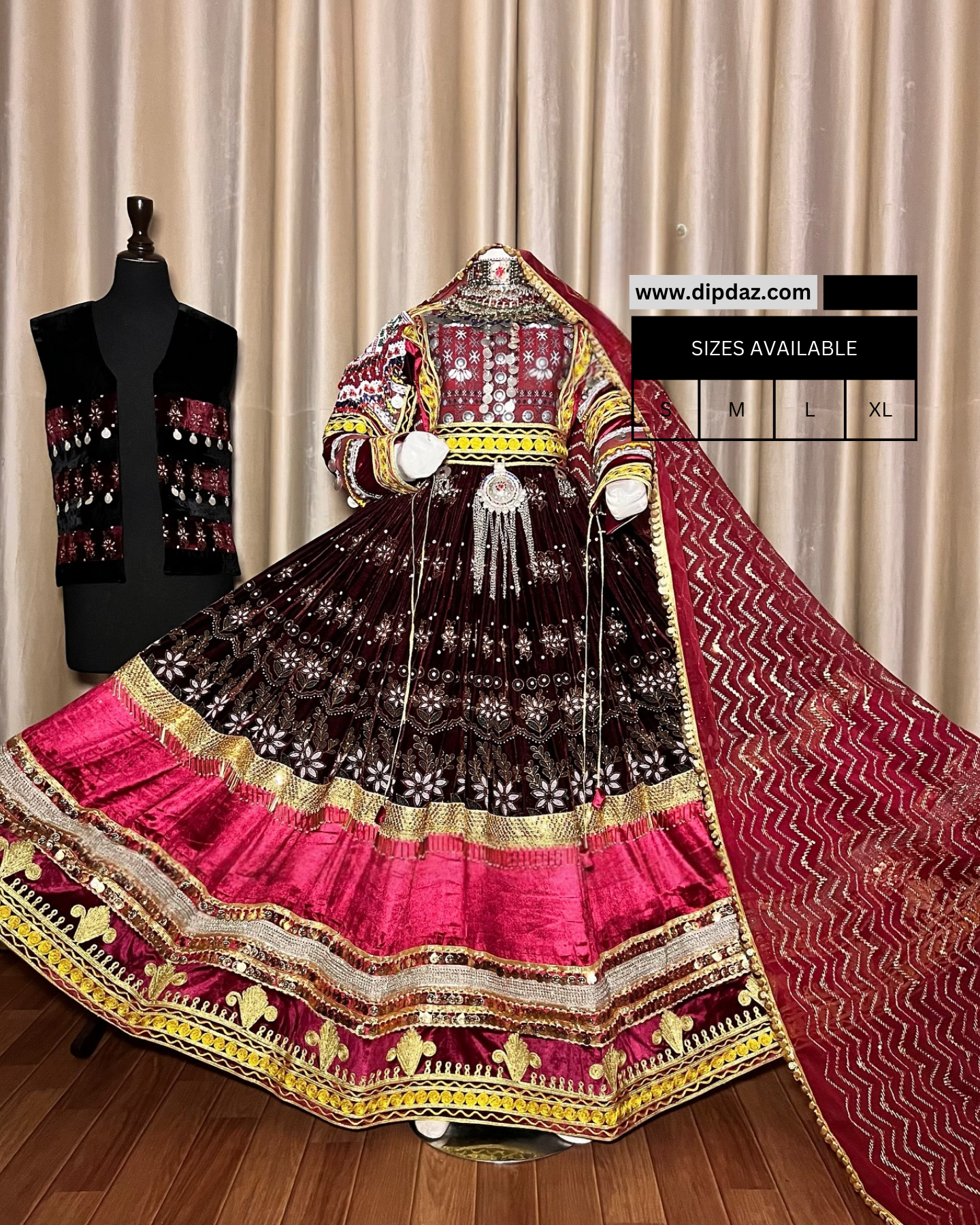 Handmade Afghan Kochi Dress | Custom-Made Traditional Afghan Attire | Embroidered Kochi Dress for Women | Cultural Afghan Wear | Unique Festive Outfit