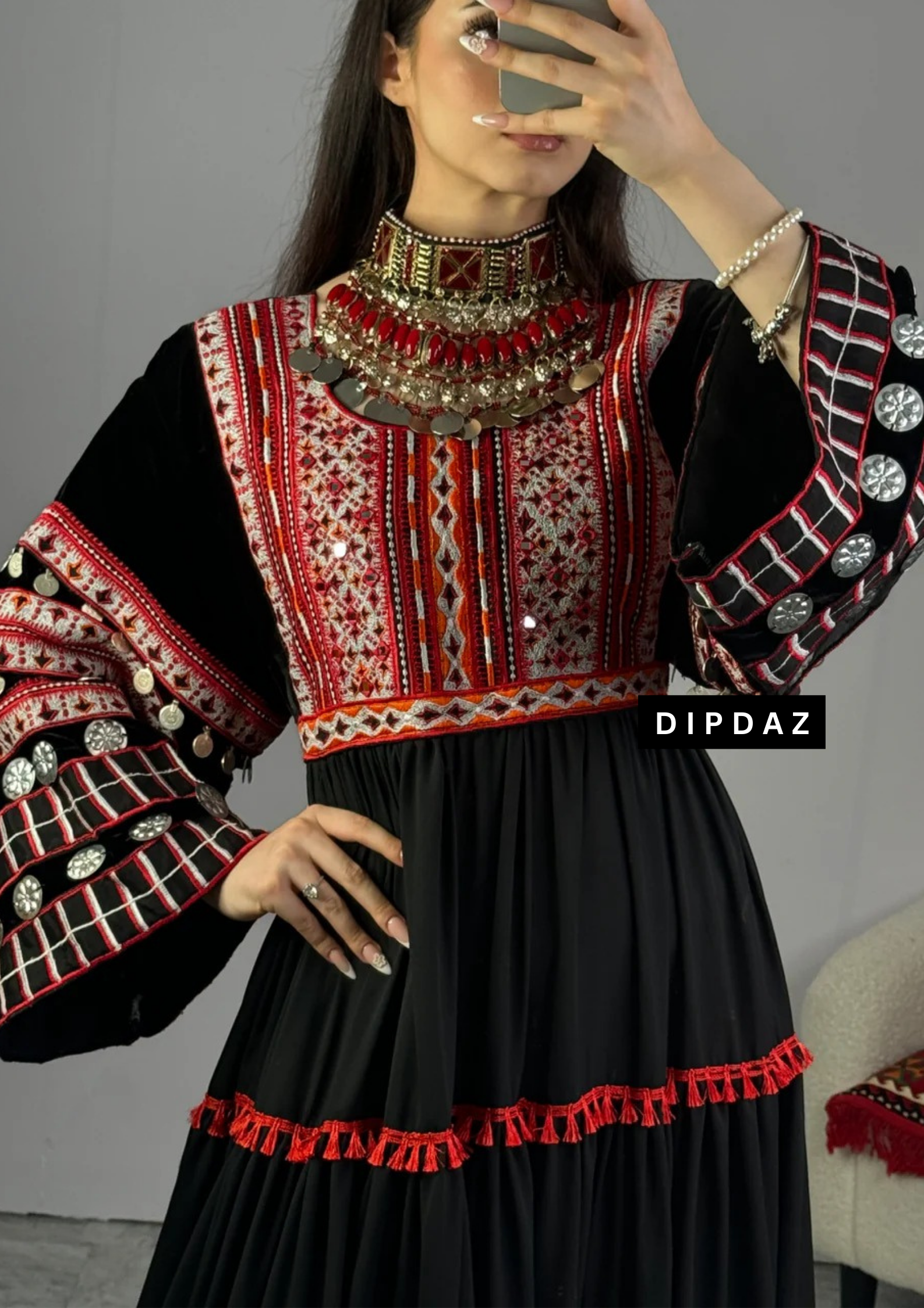 Discover the Afghan Luxury Event Dress Collection at Dipdaz