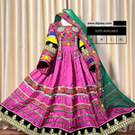 Handmade Afghan Kochi Dress | Custom-Made Traditional Afghan Attire | Embroidered Kochi Dress for Women | Cultural Afghan Wear | Unique Festive Outfit pink