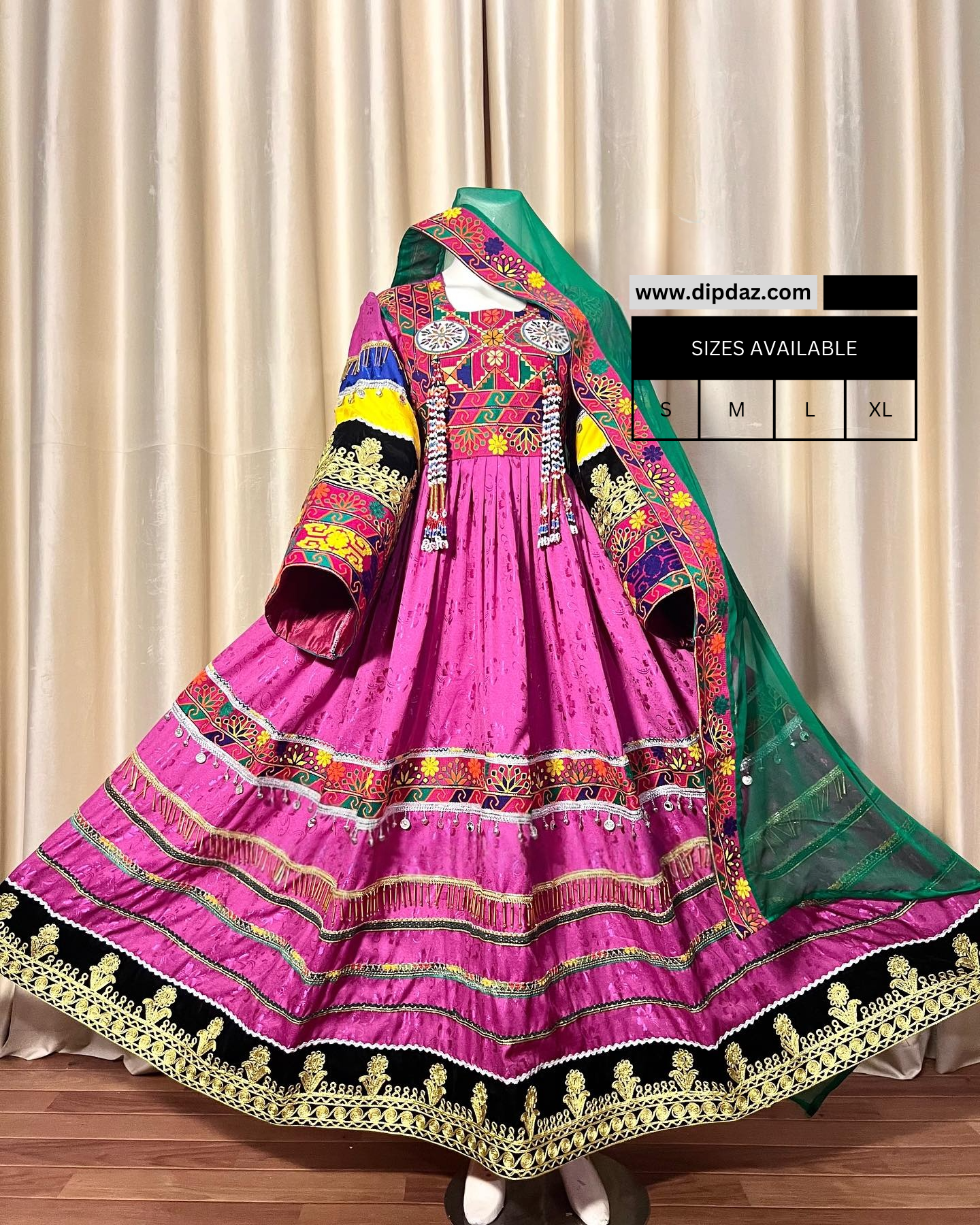 Handmade Afghan Kochi Dress | Custom-Made Traditional Afghan Attire | Embroidered Kochi Dress for Women | Cultural Afghan Wear | Unique Festive Outfit pink