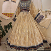 Handmade Afghan Bridal Kochi Dress | Custom-Made Traditional Afghan Wedding Gown | Embroidered Bridal Attire | Cultural Afghan Bridal Wear | Elegant Kochi Wedding Dress