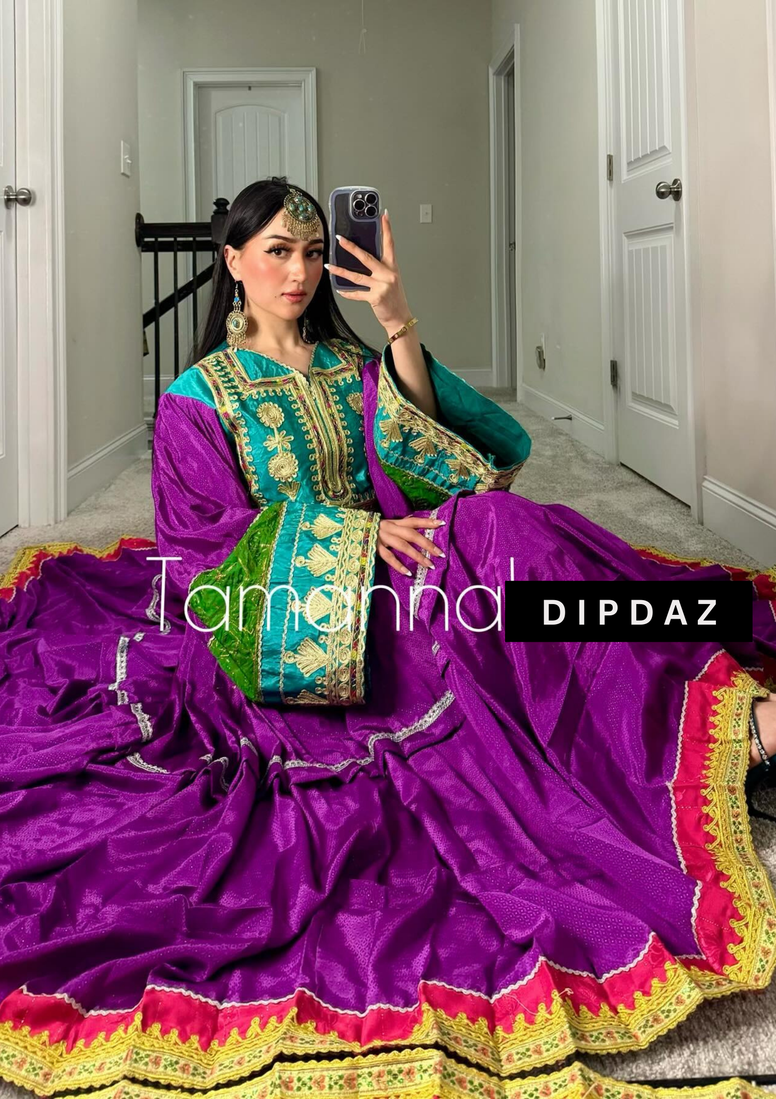 Hand crafted Afghan Gand Party Dresses at DIPDAZ SETS