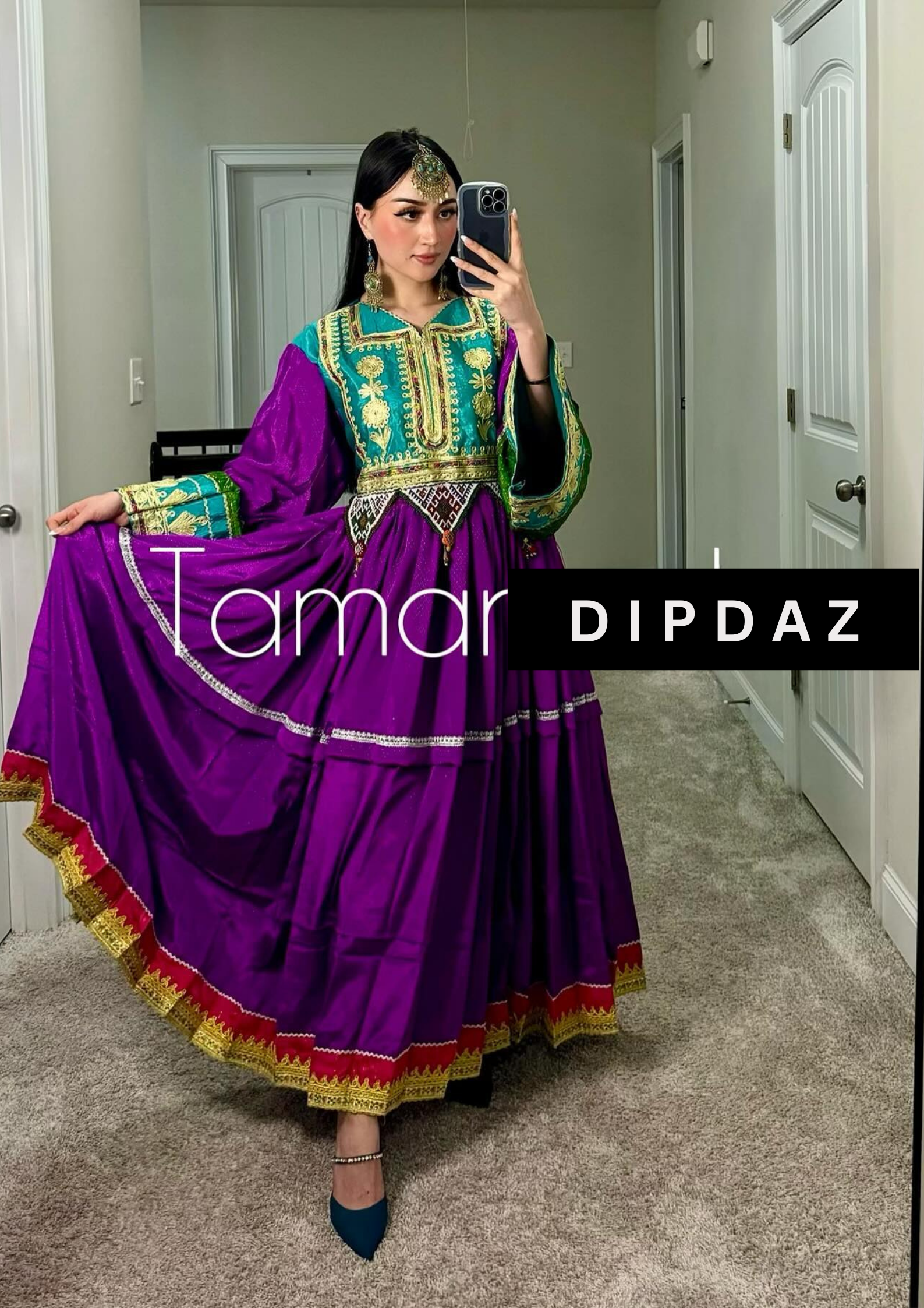 Hand crafted Afghan Gand Party Dresses at DIPDAZ SETS