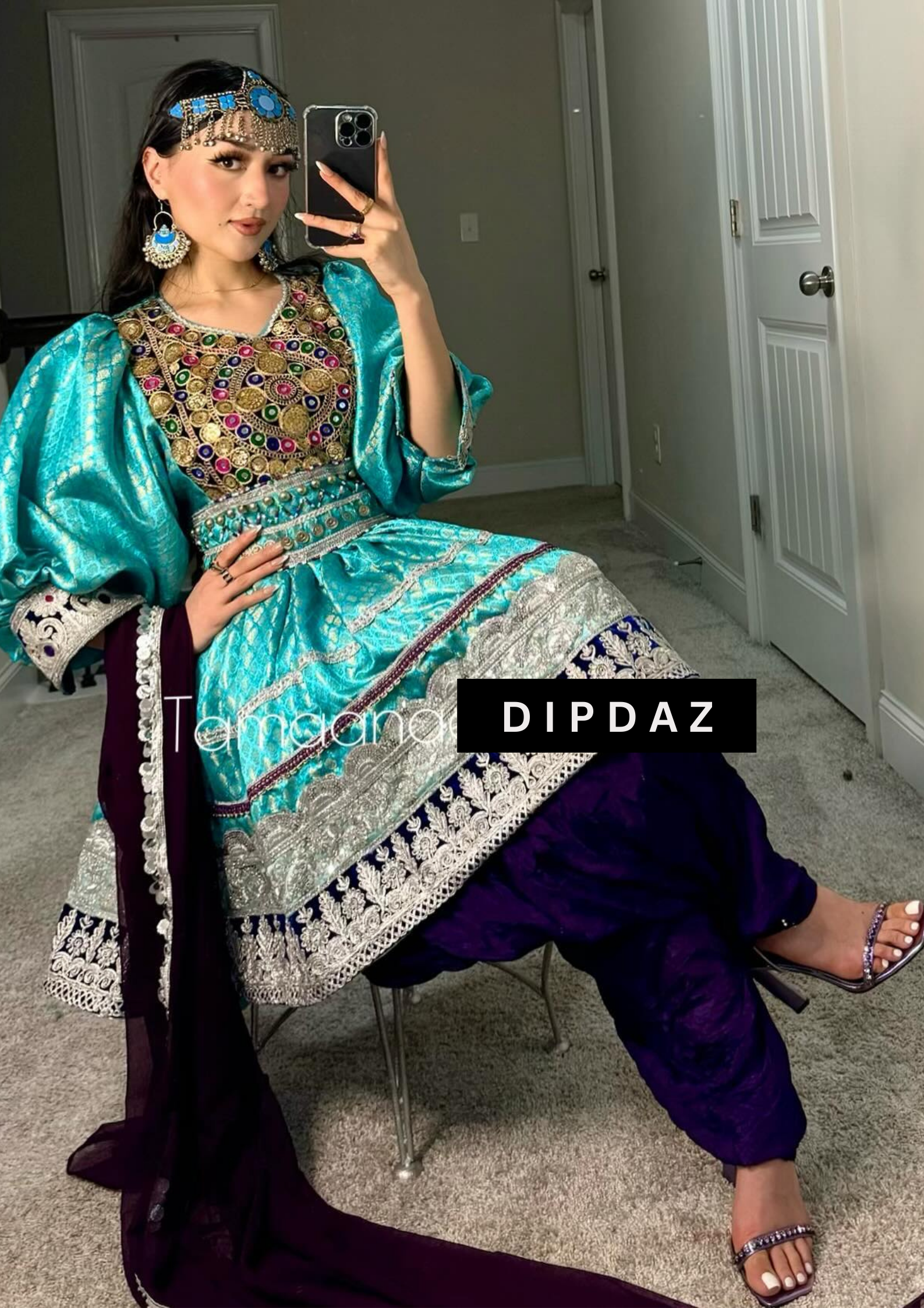 Hand crafted Afghan Gand Party Dresses at DIPDAZ SETS