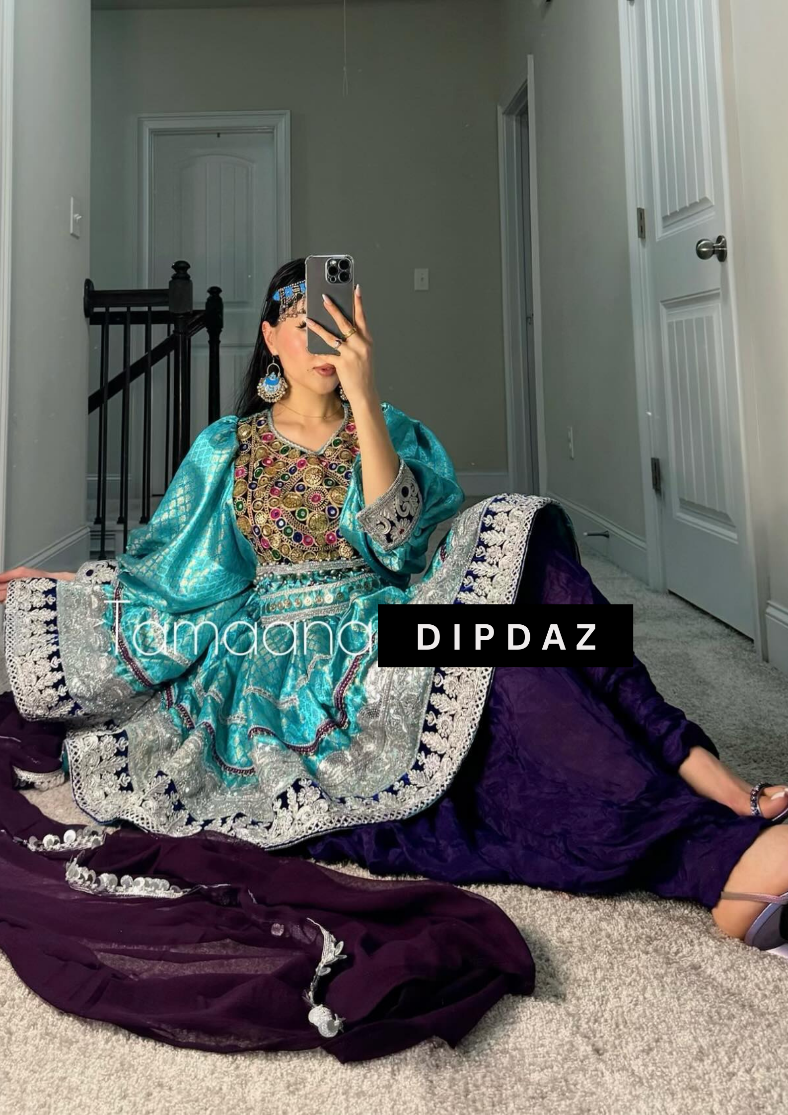 Hand crafted Afghan Gand Party Dresses at DIPDAZ SETS