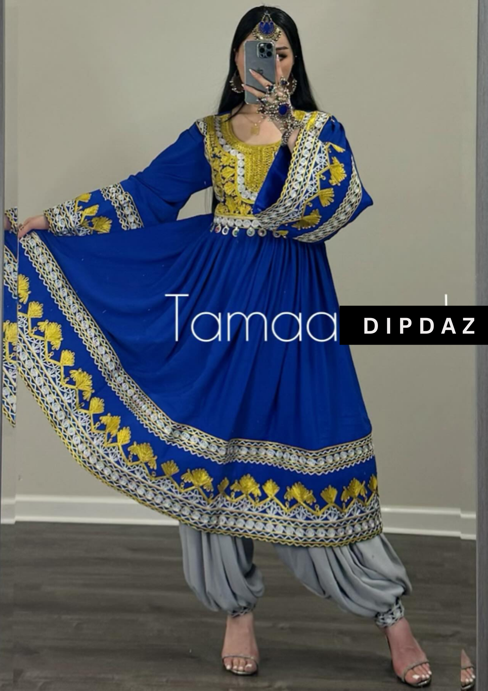 Hand crafted Afghan Gand Party Dresses at DIPDAZ SETS