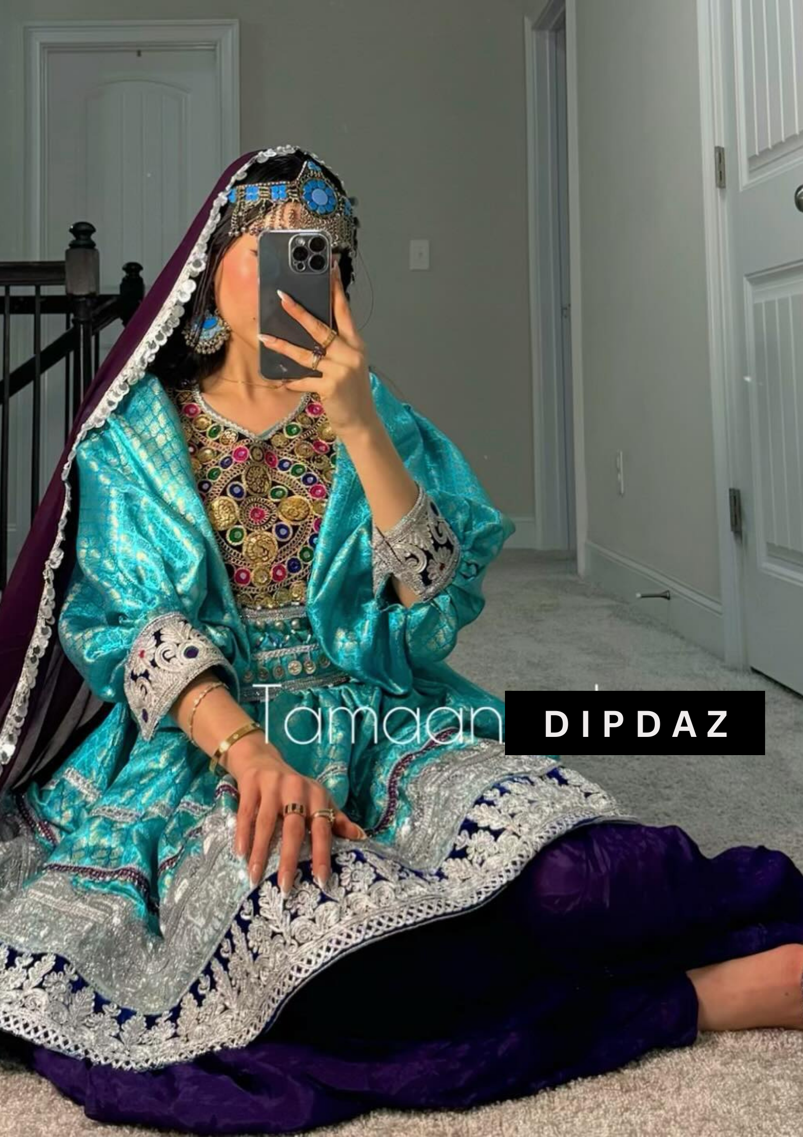 Hand crafted Afghan Gand Party Dresses at DIPDAZ SETS