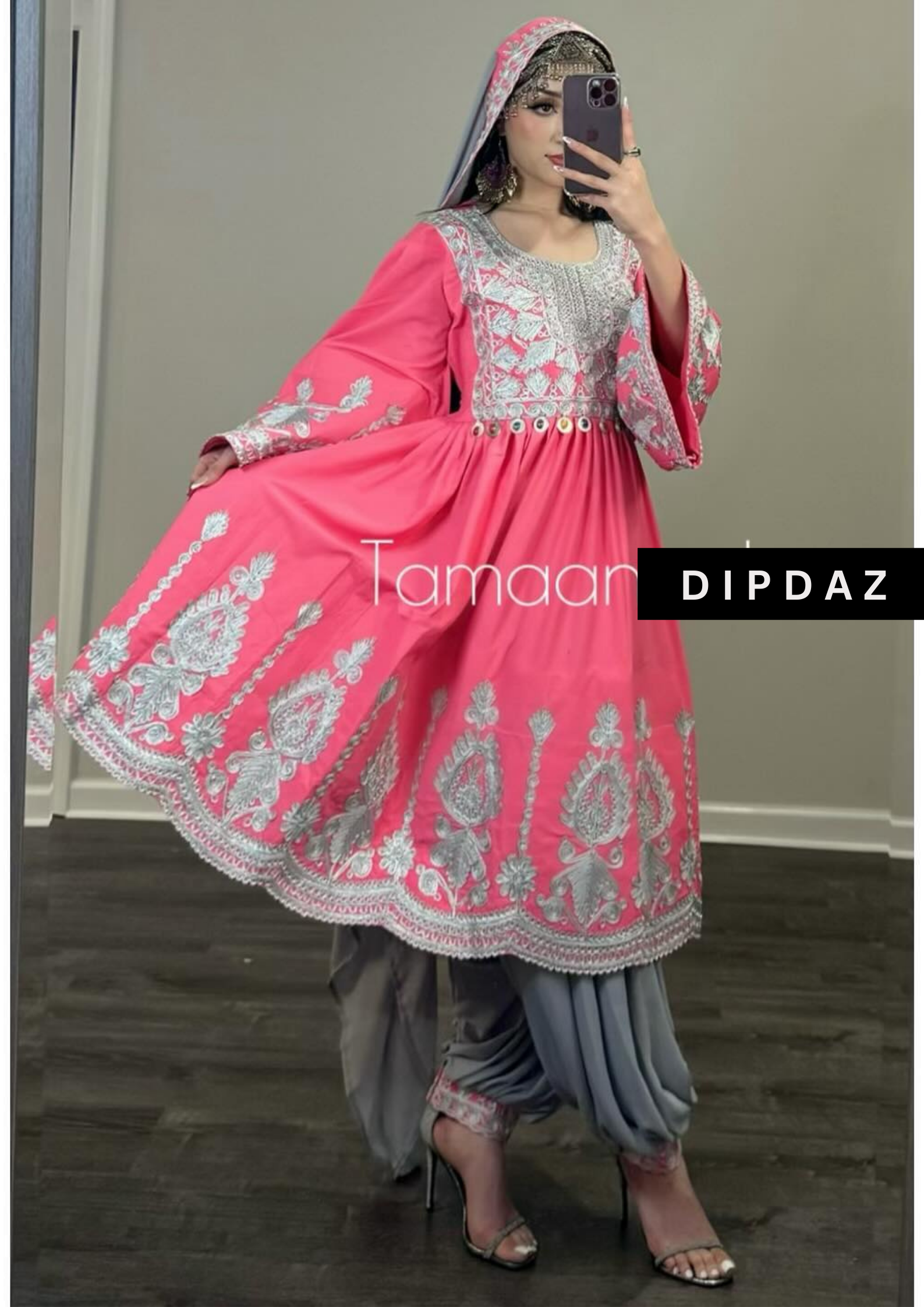 Hand crafted Afghan Gand Party Dresses at DIPDAZ SETS