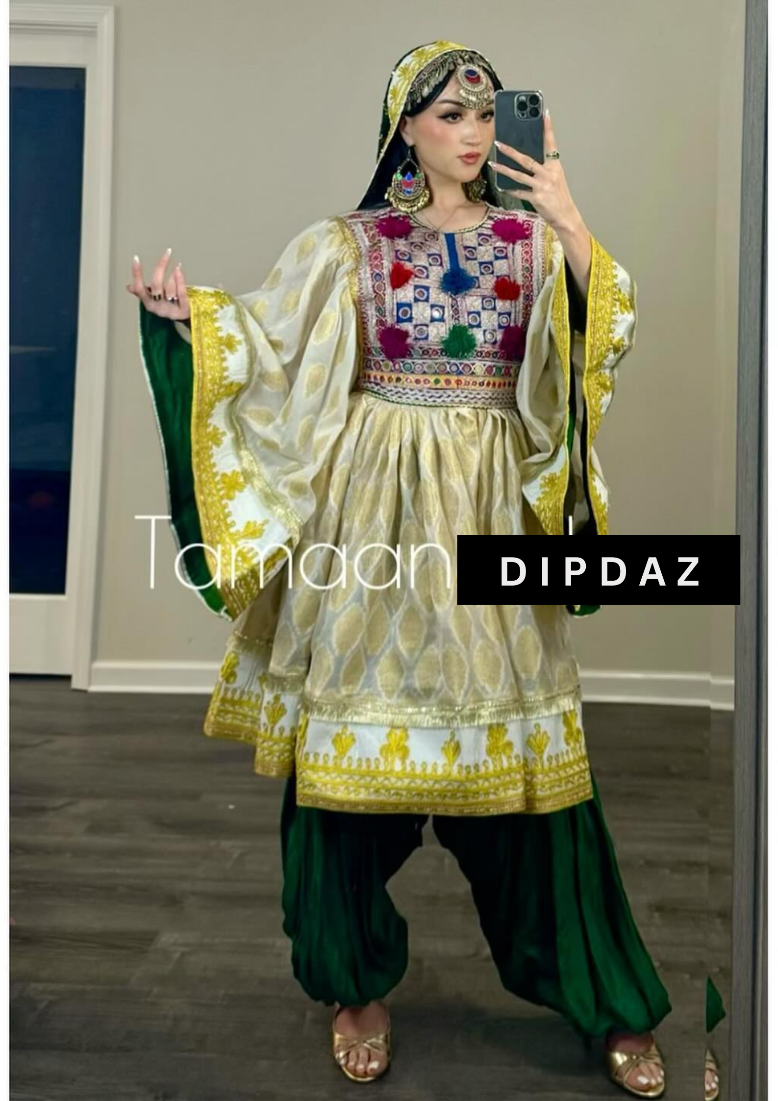 Hand crafted Afghan Gand Party Dresses at DIPDAZ SETS