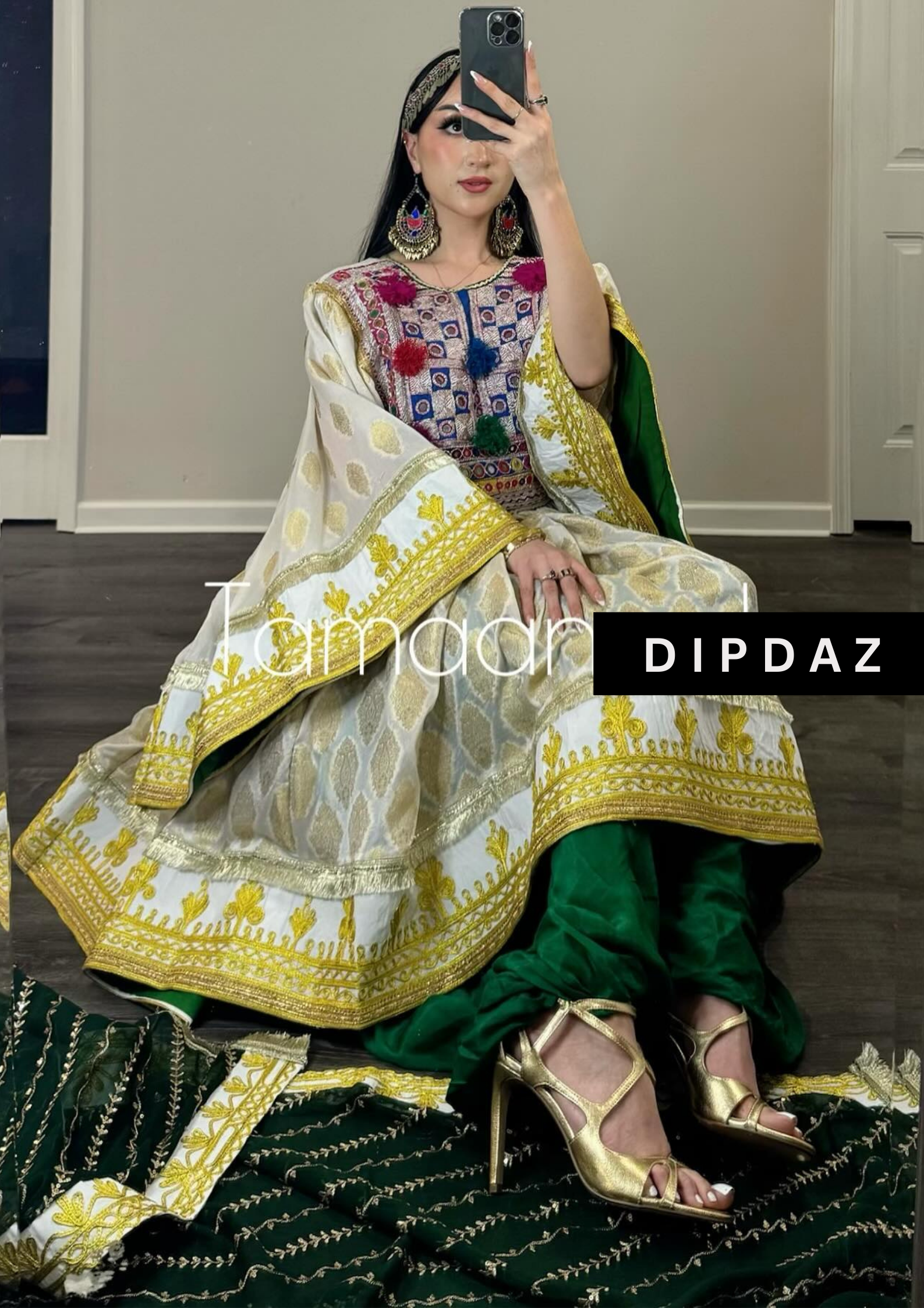 Hand crafted Afghan Gand Party Dresses at DIPDAZ SETS