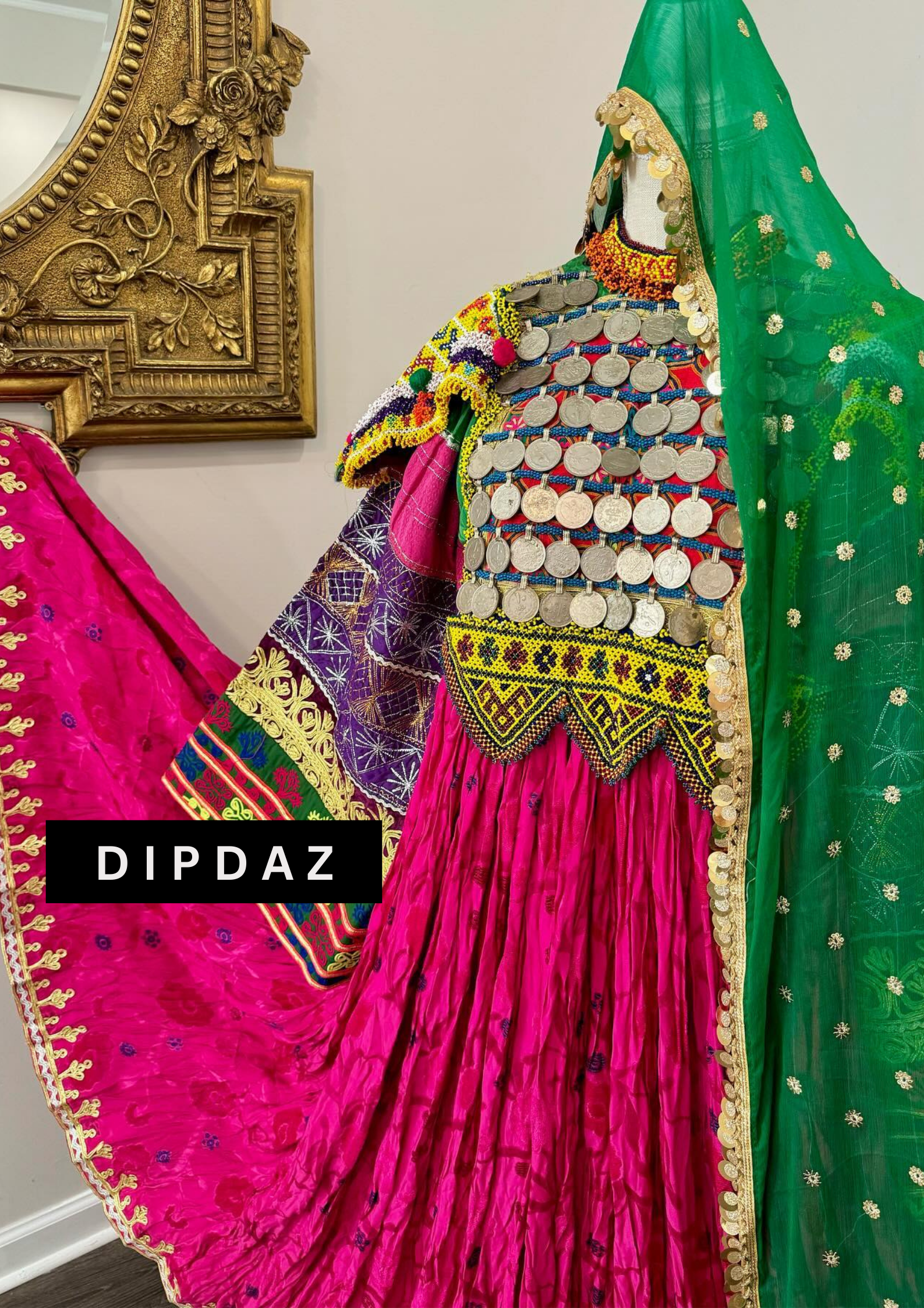 Hand crafted Afghan Gand Party Dresses at DIPDAZ SETS