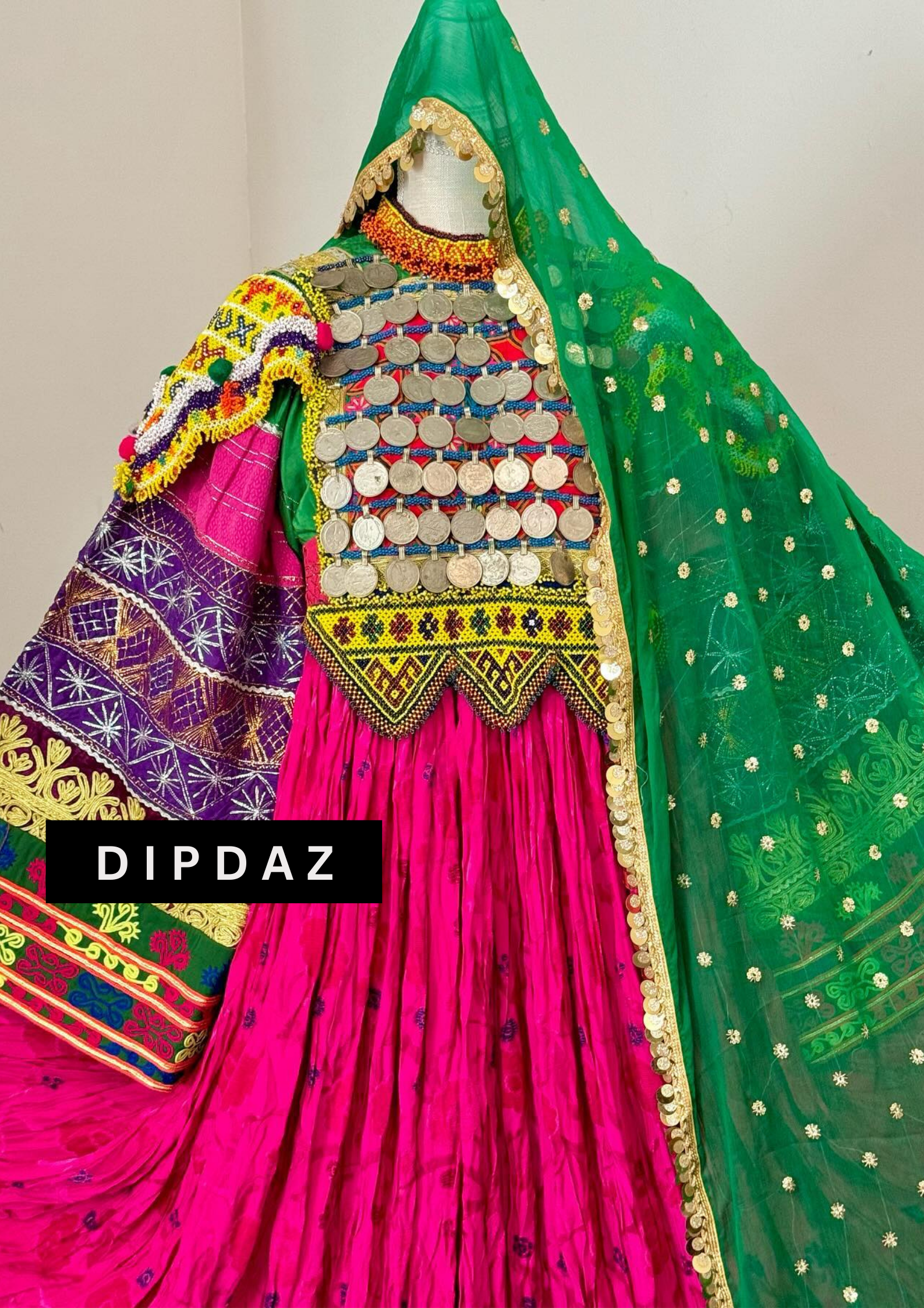 Hand crafted Afghan Gand Party Dresses at DIPDAZ SETS