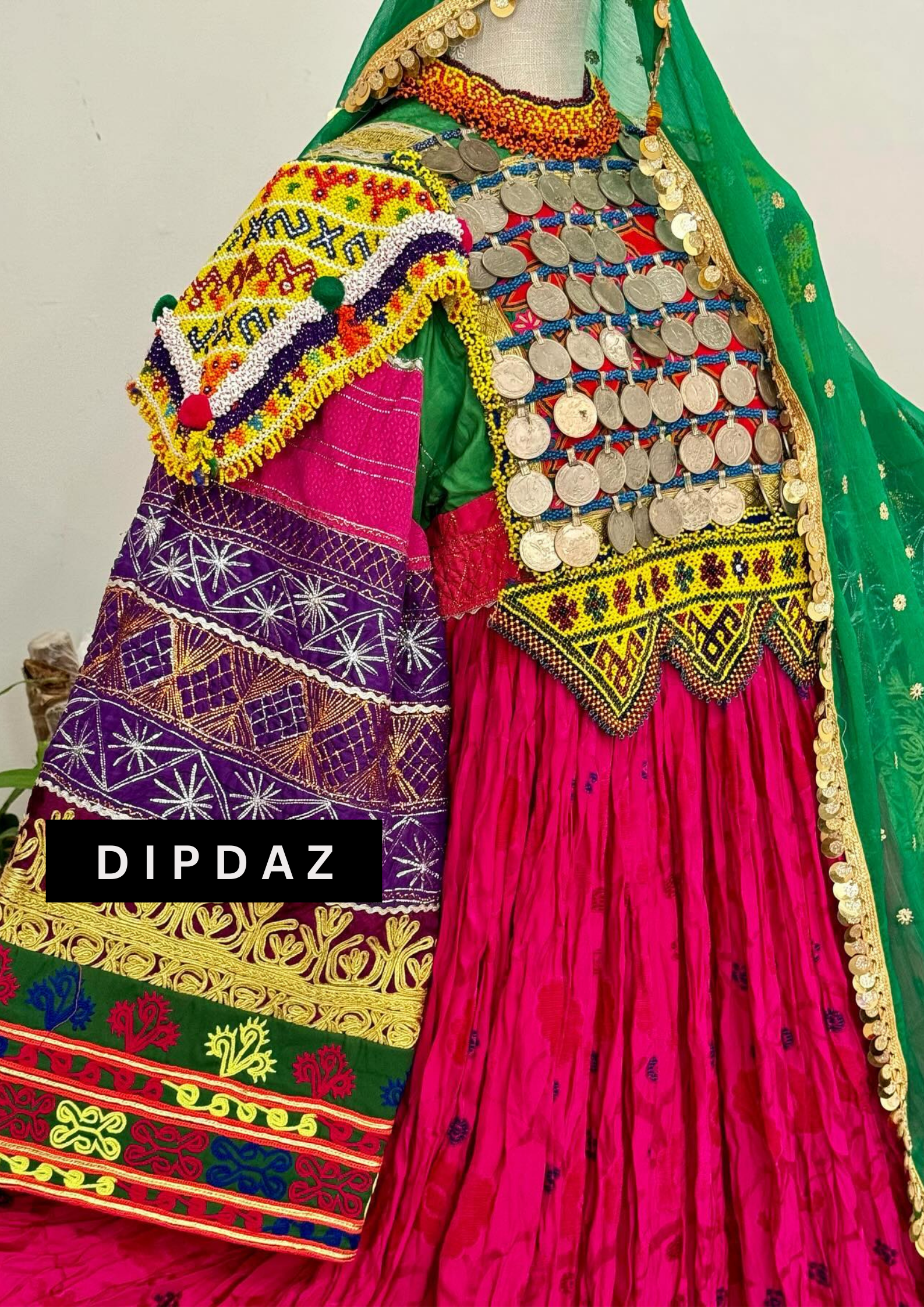 Hand crafted Afghan Gand Party Dresses at DIPDAZ SETS