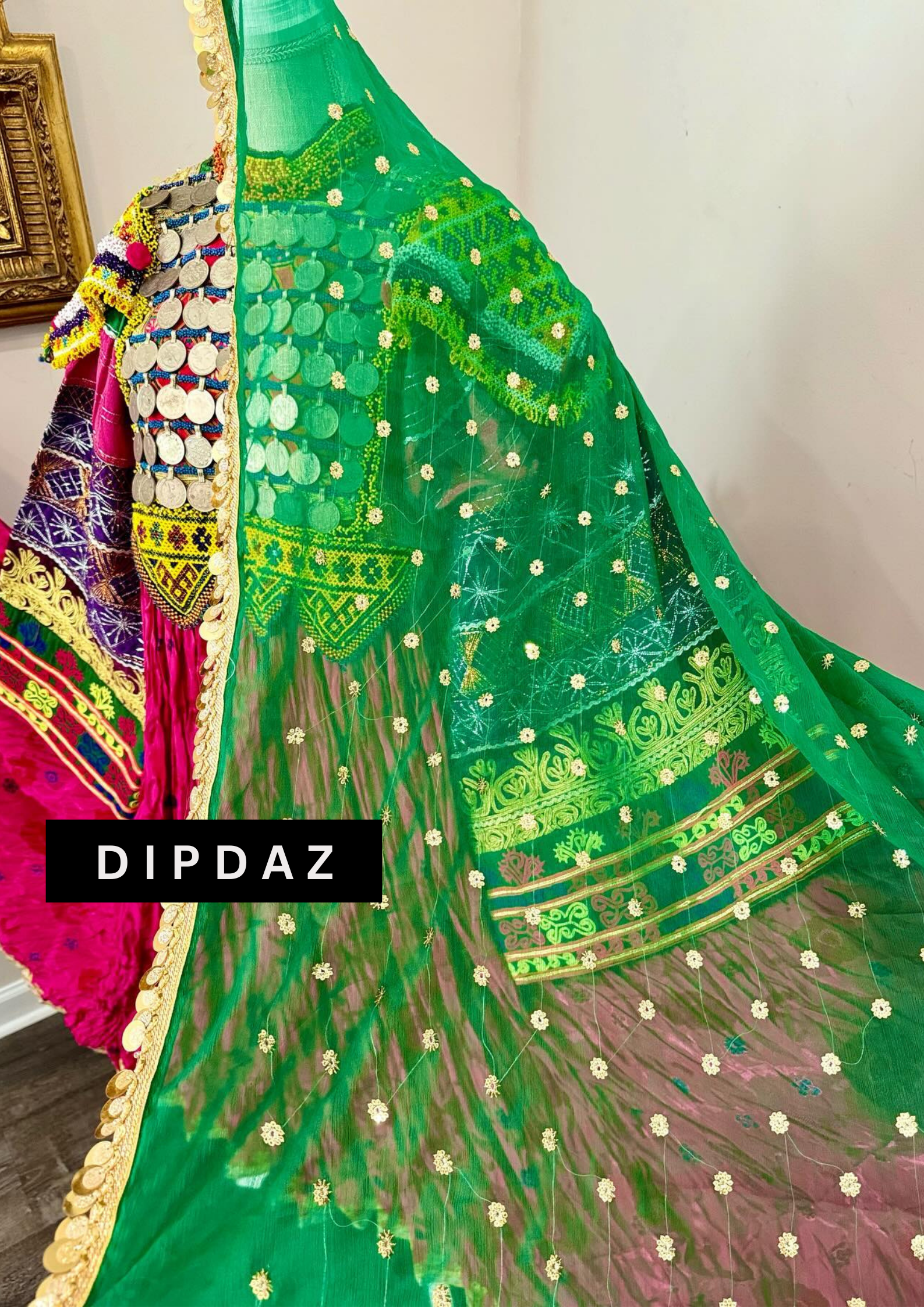 Hand crafted Afghan Gand Party Dresses at DIPDAZ SETS