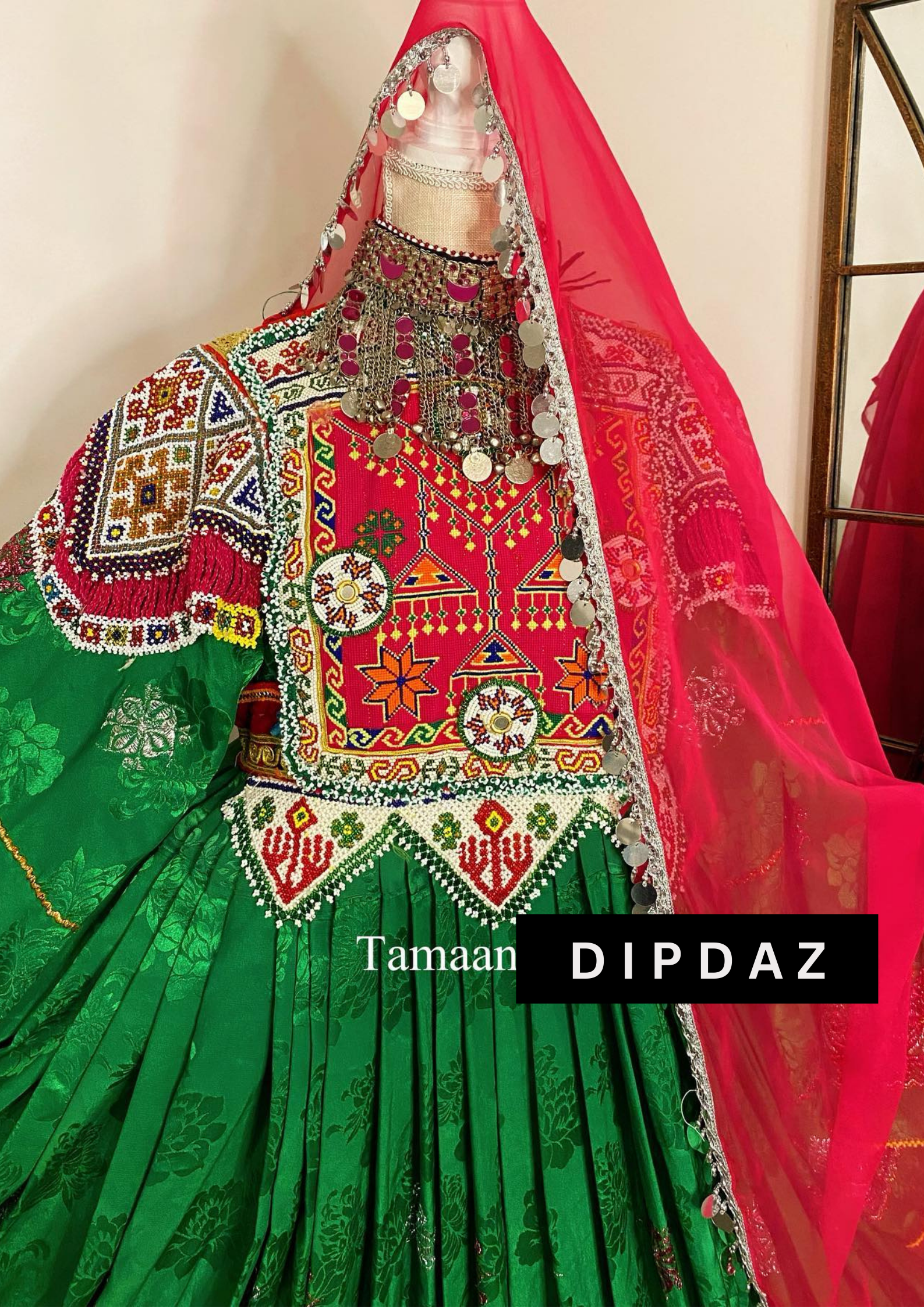 Hand crafted Afghan Gand Party Dresses at DIPDAZ SETS