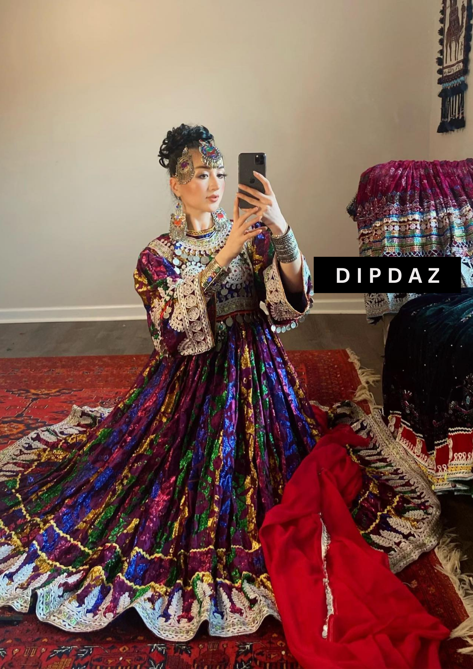 Hand crafted Afghan Gand Party Dresses at DIPDAZ SETS