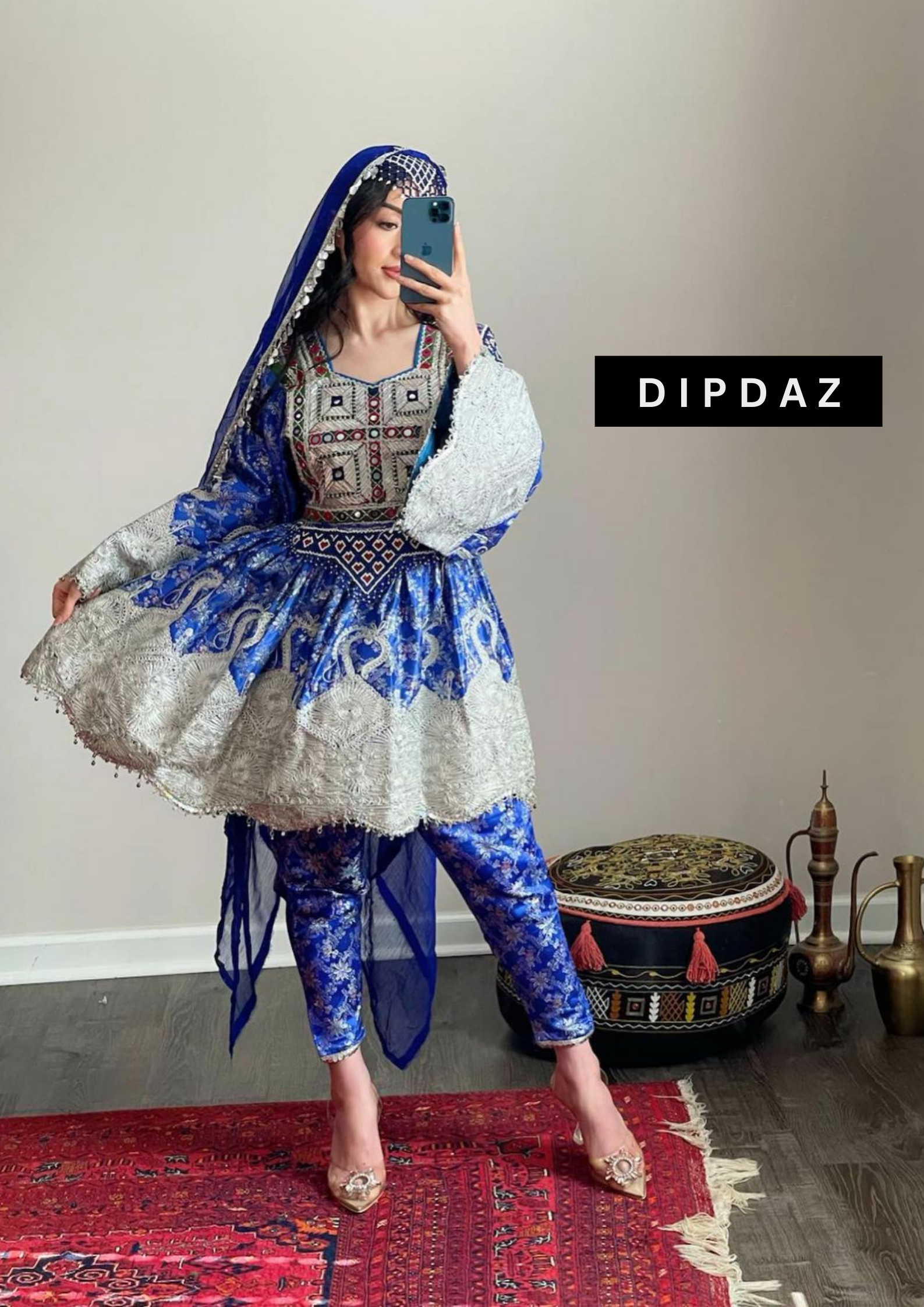 Hand crafted Afghan Gand Party Dresses at DIPDAZ SETS