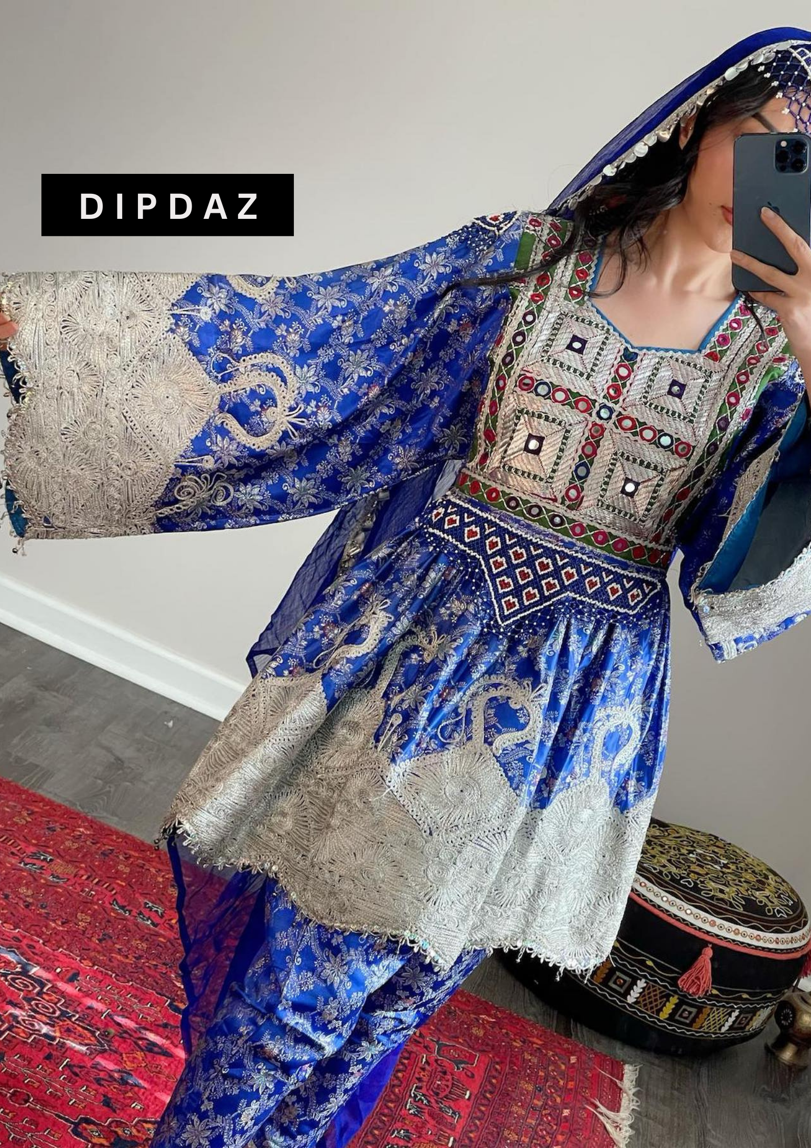 Hand crafted Afghan Gand Party Dresses at DIPDAZ SETS