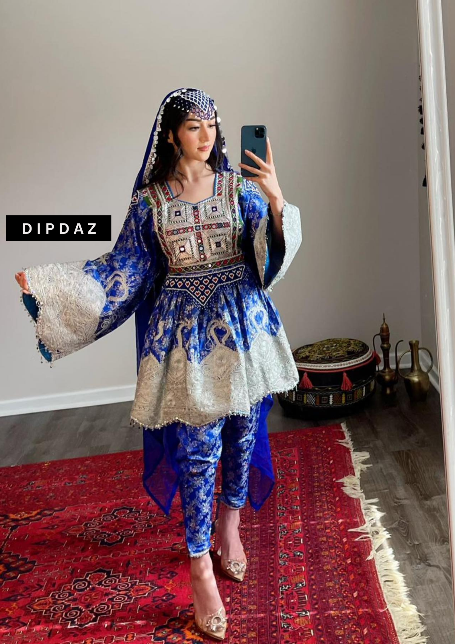 Hand crafted Afghan Gand Party Dresses at DIPDAZ SETS