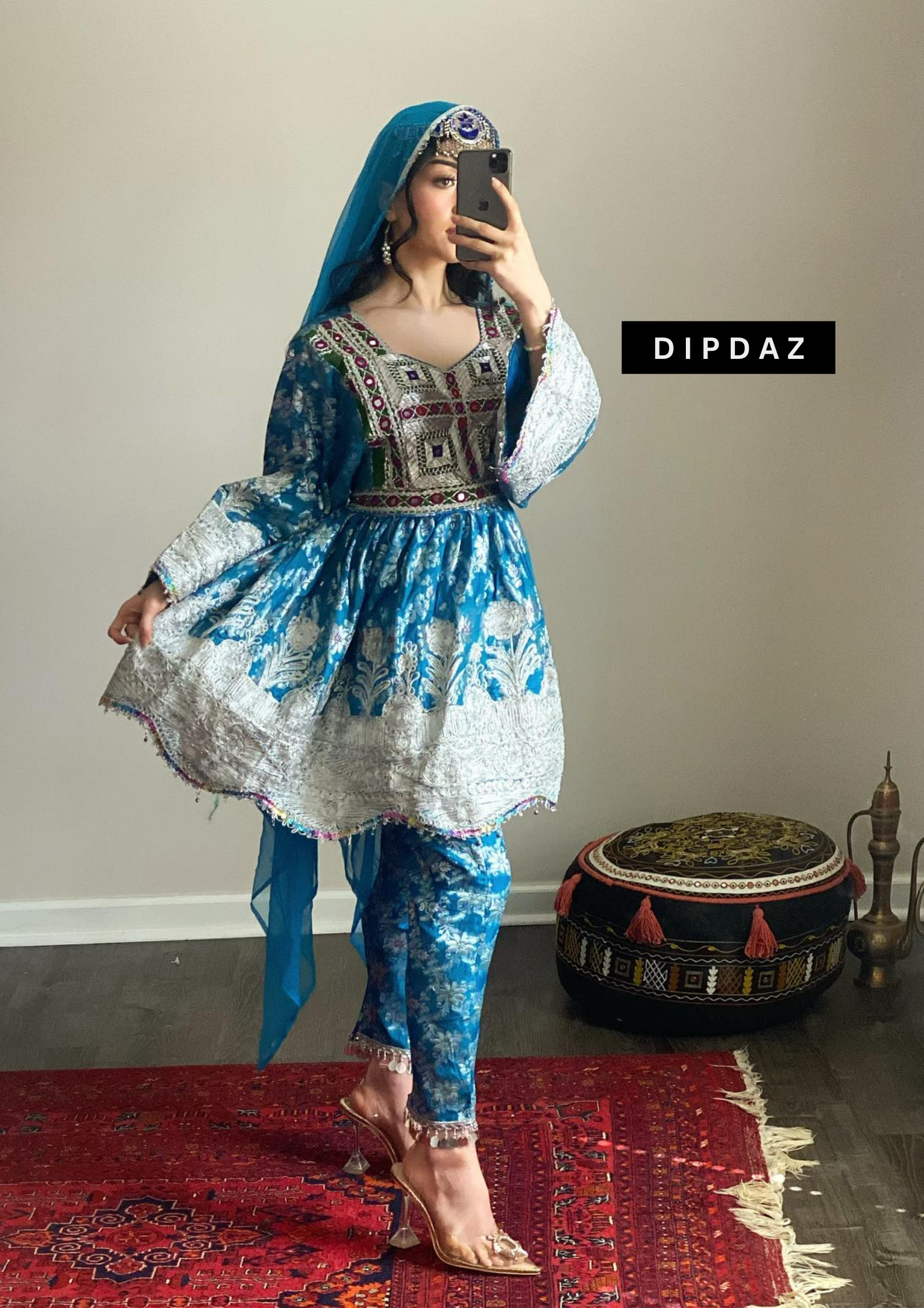 Hand crafted Afghan Gand Party Dresses at DIPDAZ SETS