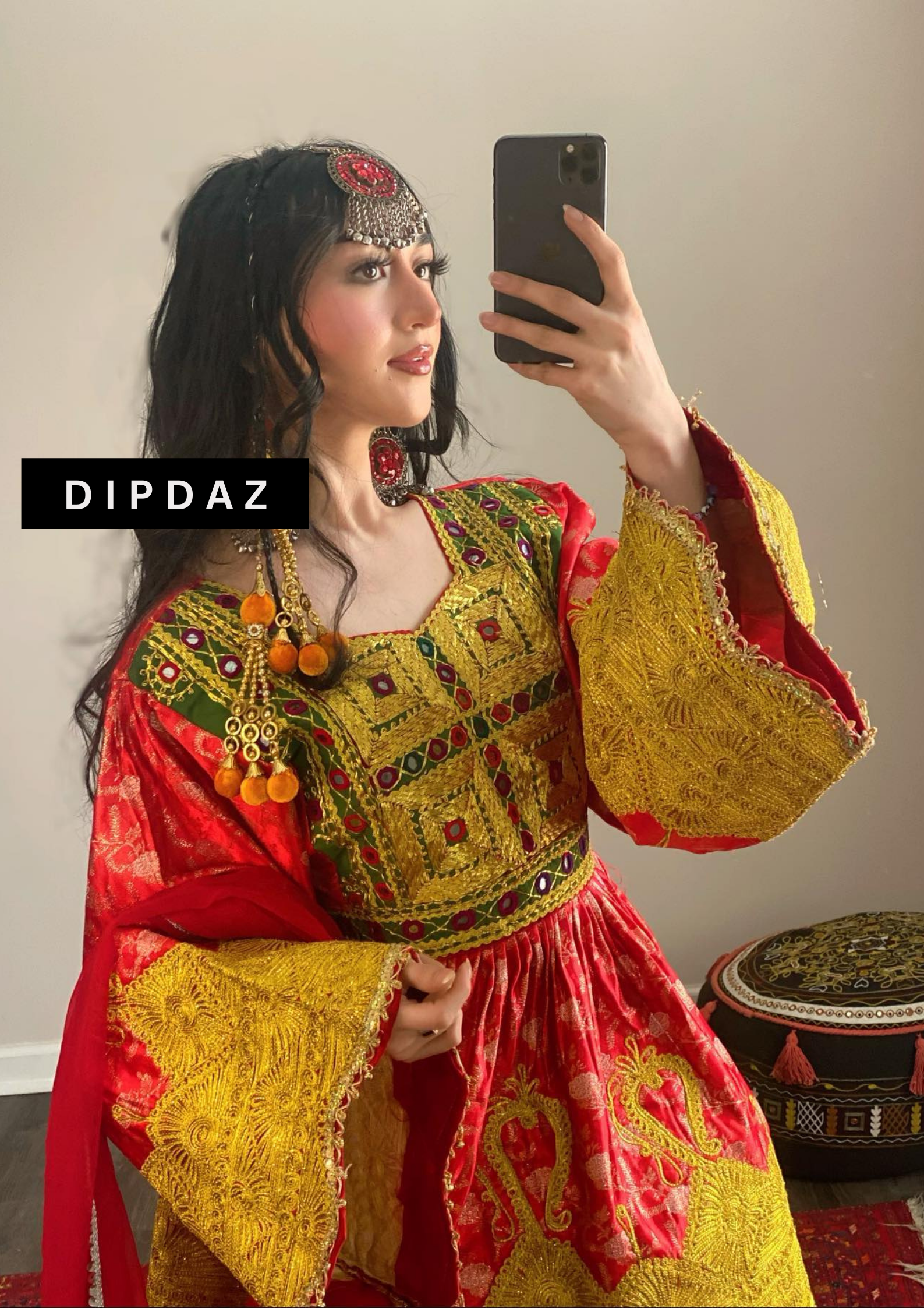 Hand crafted Afghan Gand Party Dresses at DIPDAZ SETS