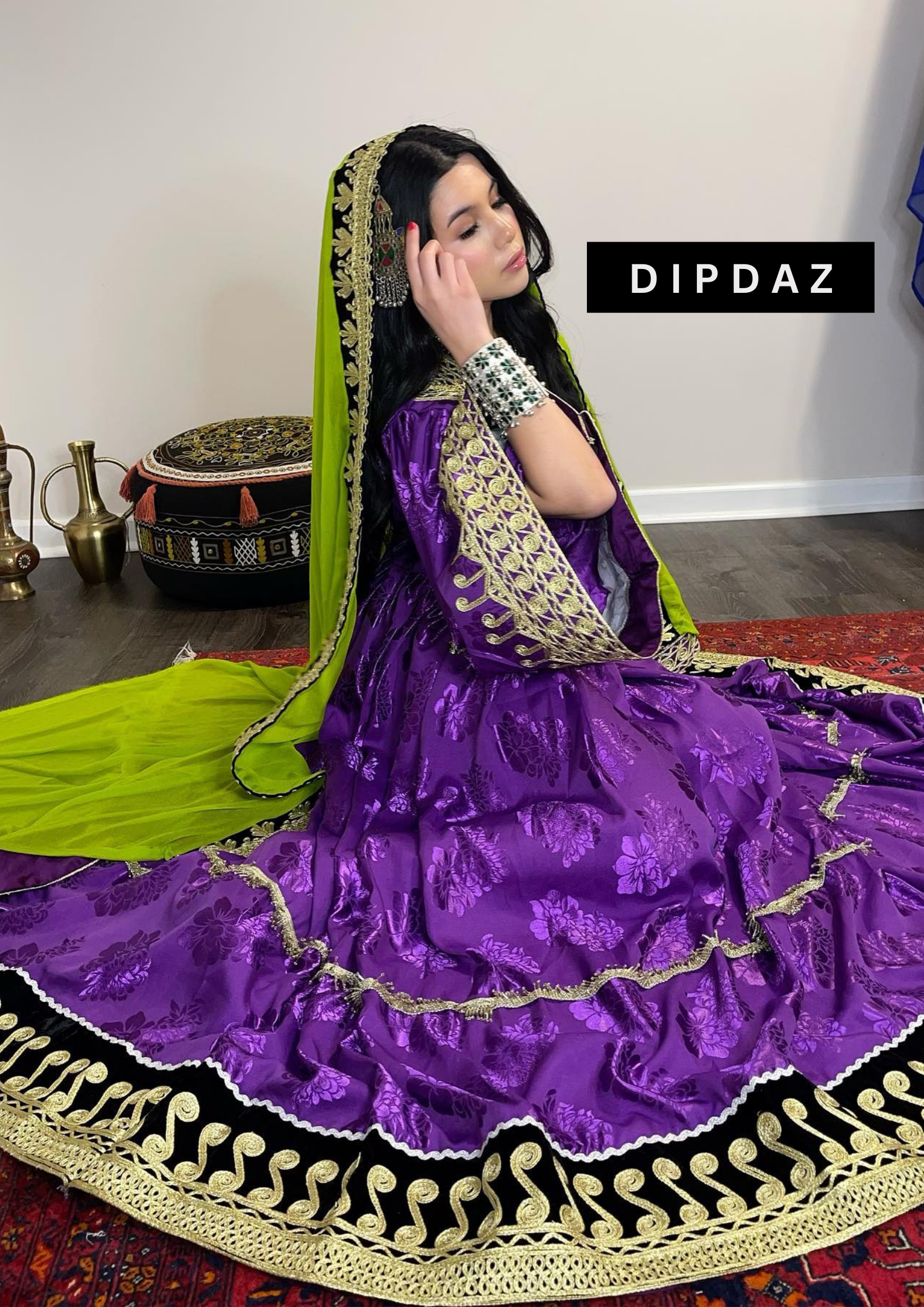 Hand crafted Afghan Gand Party Dresses at DIPDAZ SETS