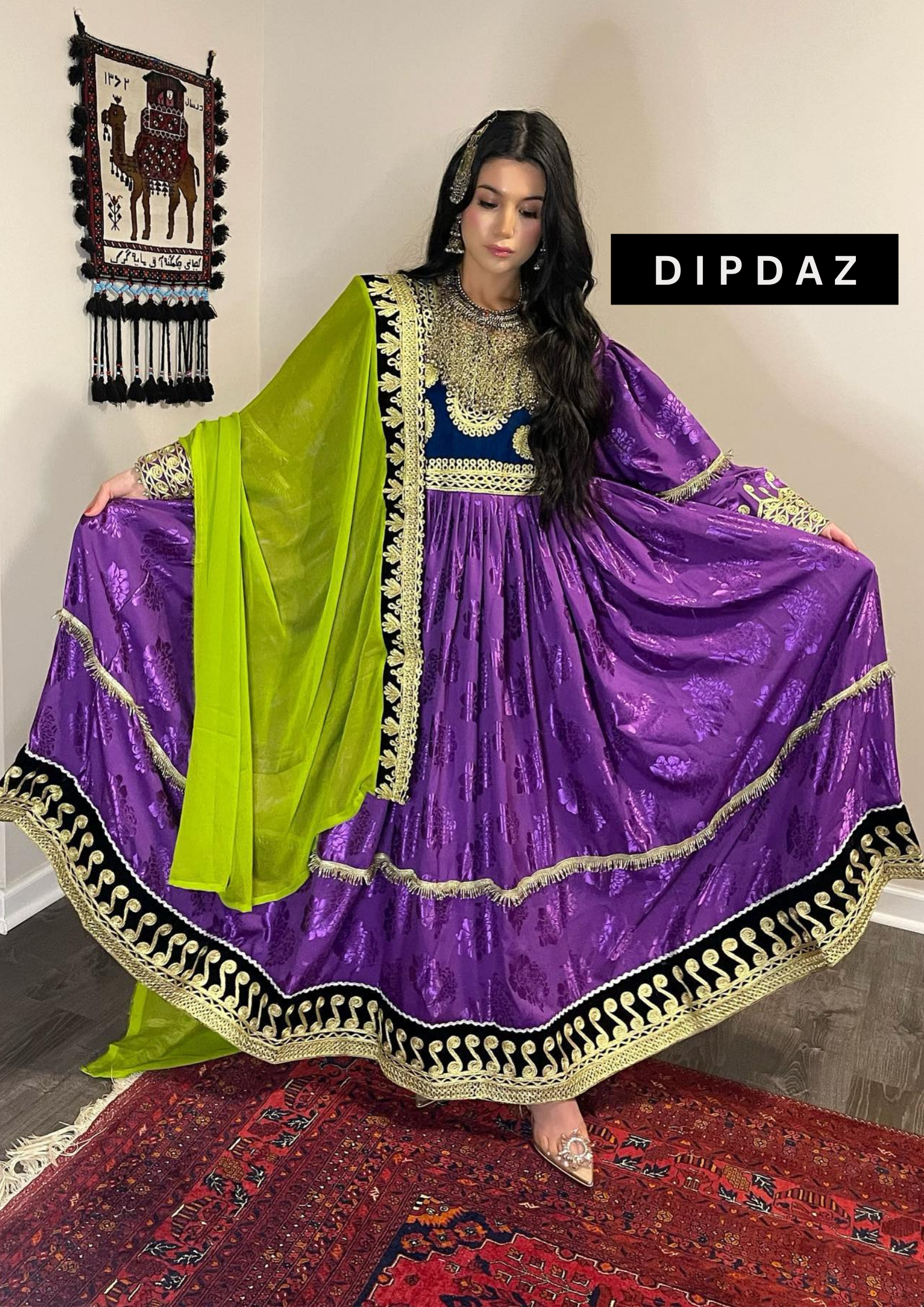 Hand crafted Afghan Gand Party Dresses at DIPDAZ SETS