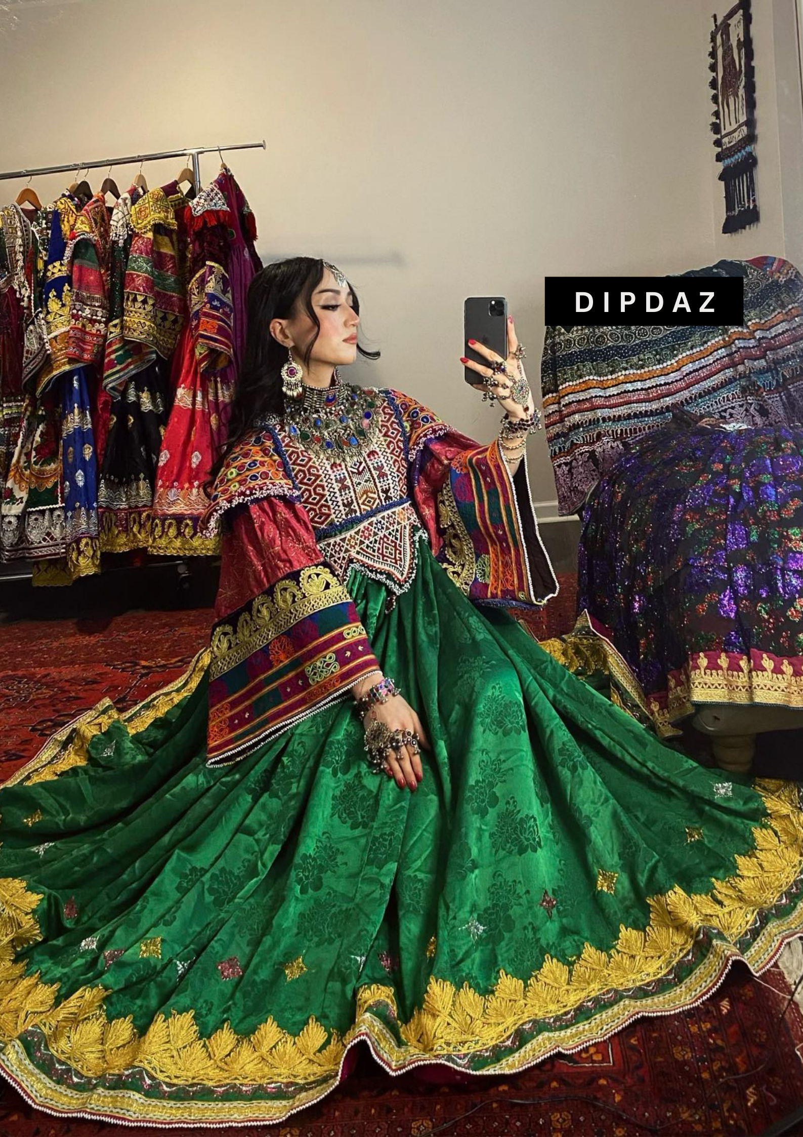 Hand crafted Afghan Gand Party Dresses at DIPDAZ SETS