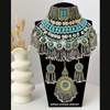 Handmade Afghan Jewelry | Traditional Ethnic Jewelry with Intricate Embroidery and Gemstones | Afghan Tribal Necklace, Earrings, and Bracelets | Unique Cultural Accessories