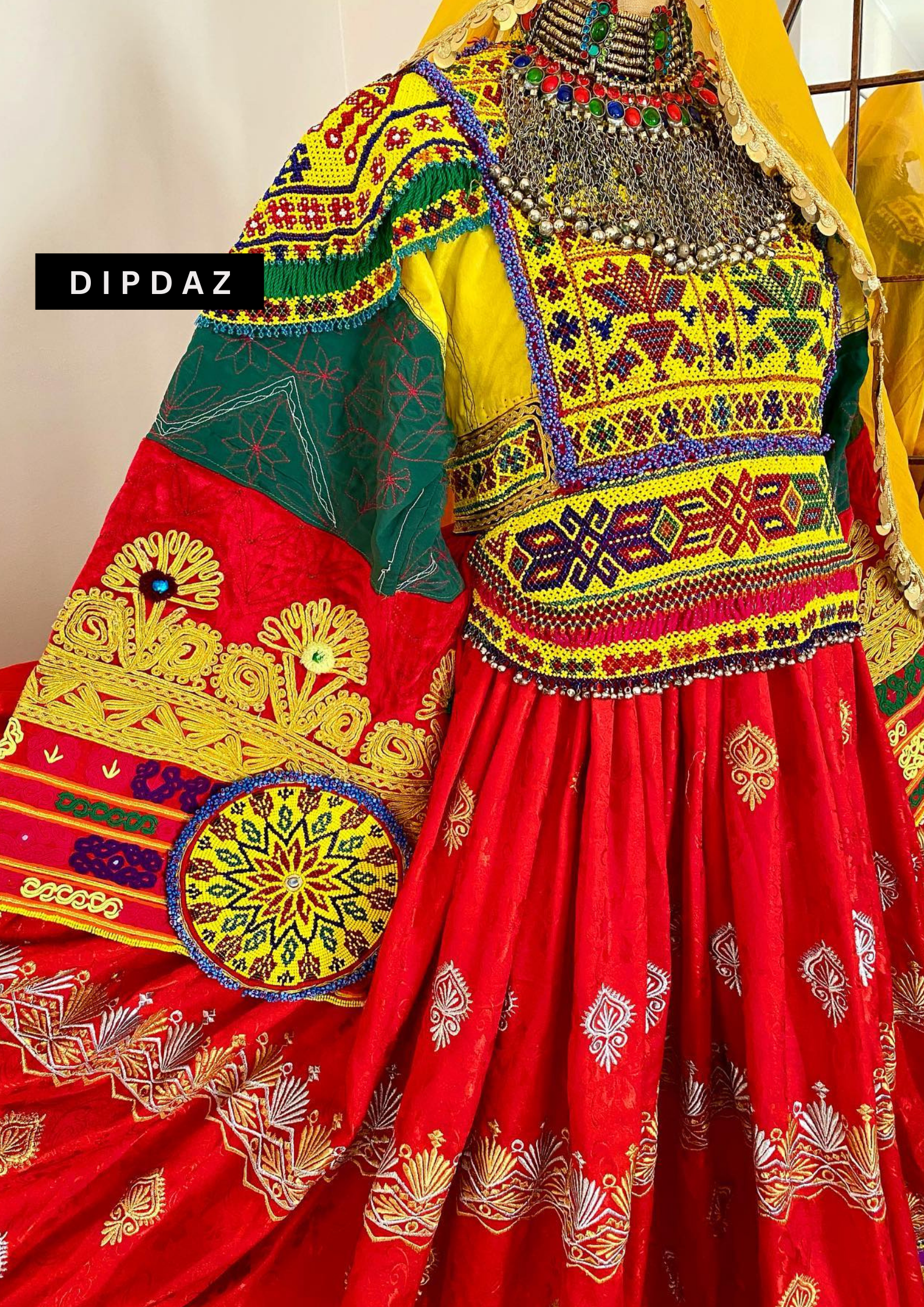 Hand crafted Afghan Gand Party Dresses at DIPDAZ SETS