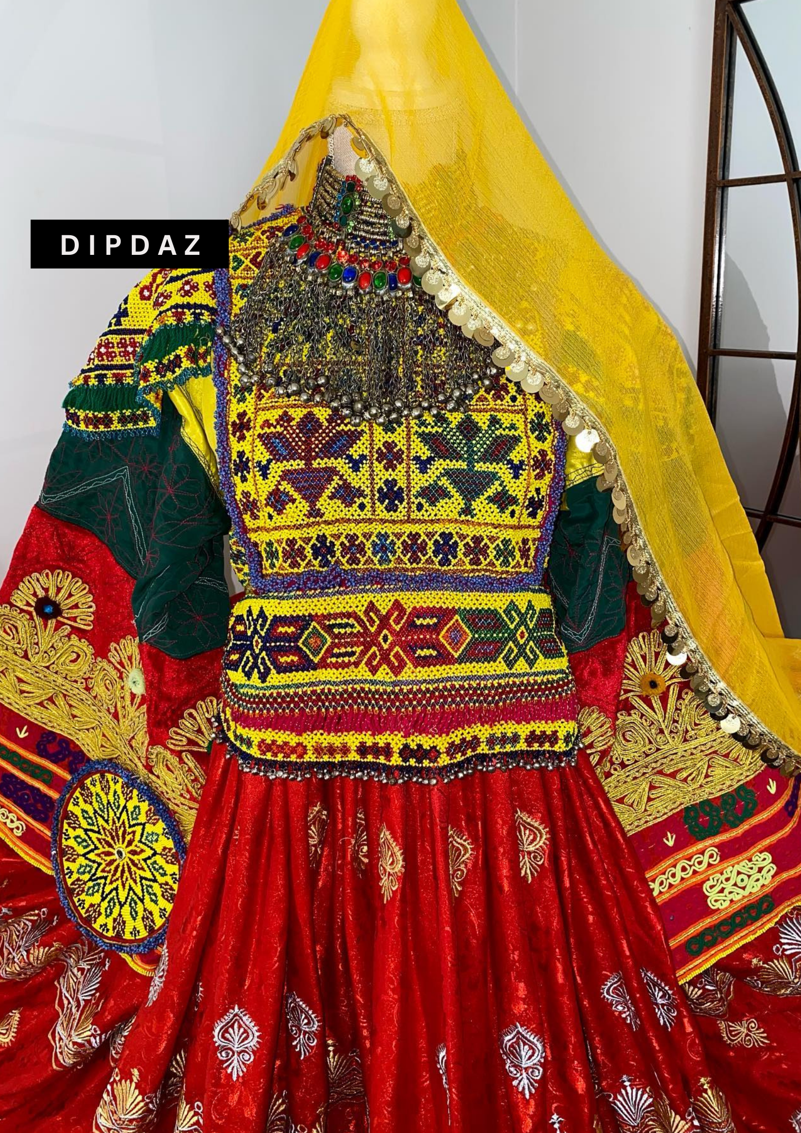 Hand crafted Afghan Gand Party Dresses at DIPDAZ SETS