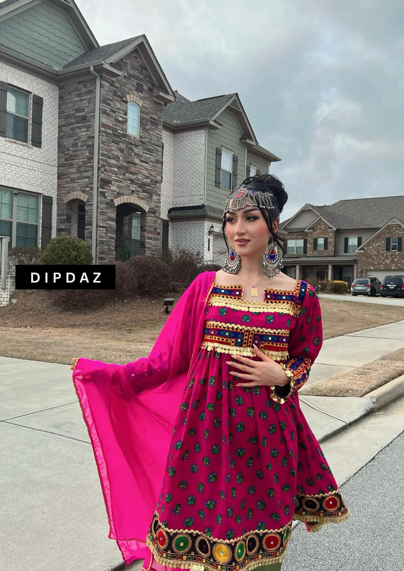 Hand crafted Afghan Gand Party Dresses at DIPDAZ SETS