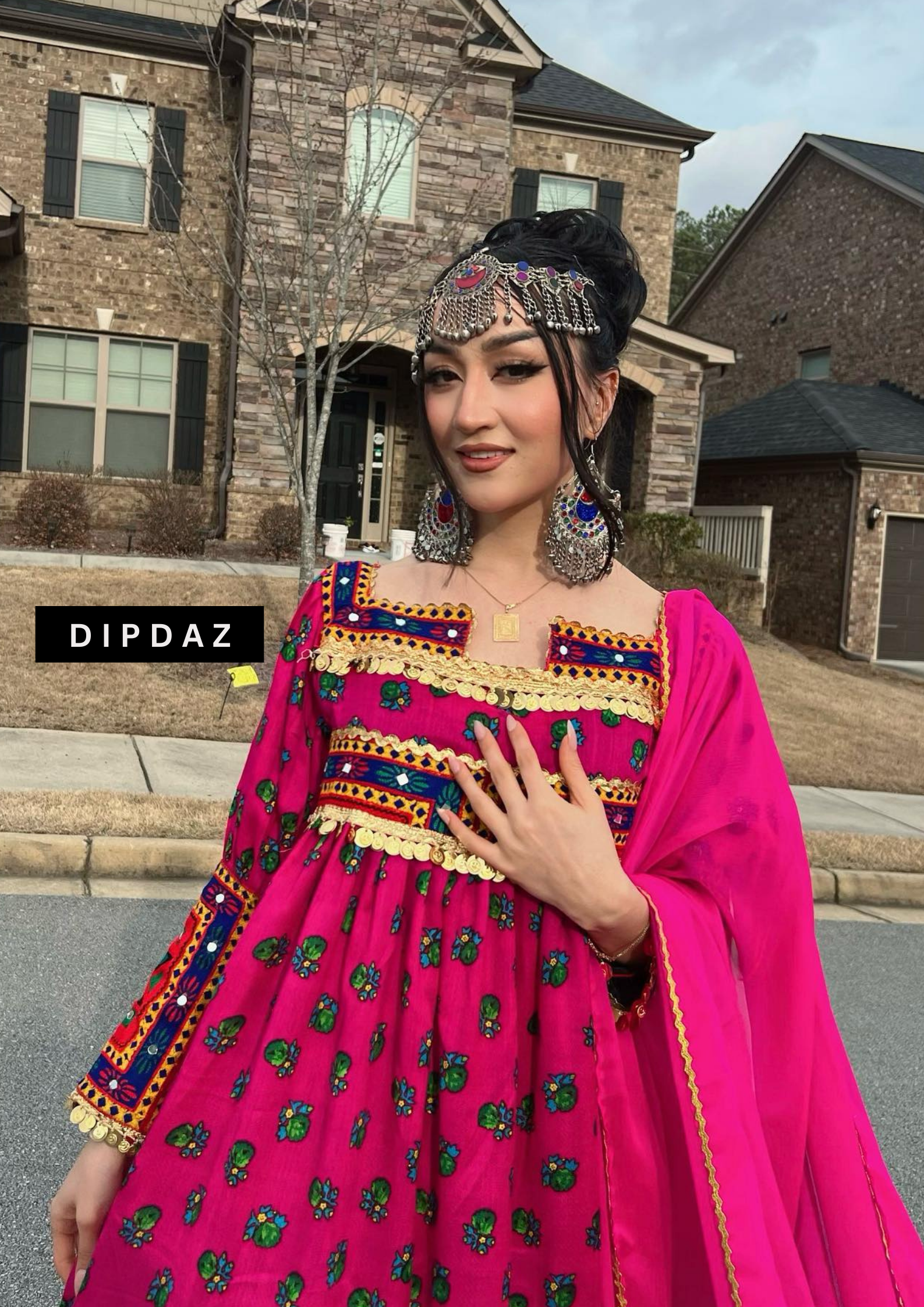 Hand crafted Afghan Gand Party Dresses at DIPDAZ SETS