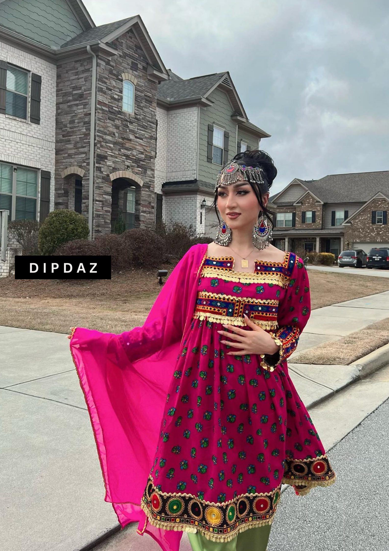 Hand crafted Afghan Gand Party Dresses at DIPDAZ SETS