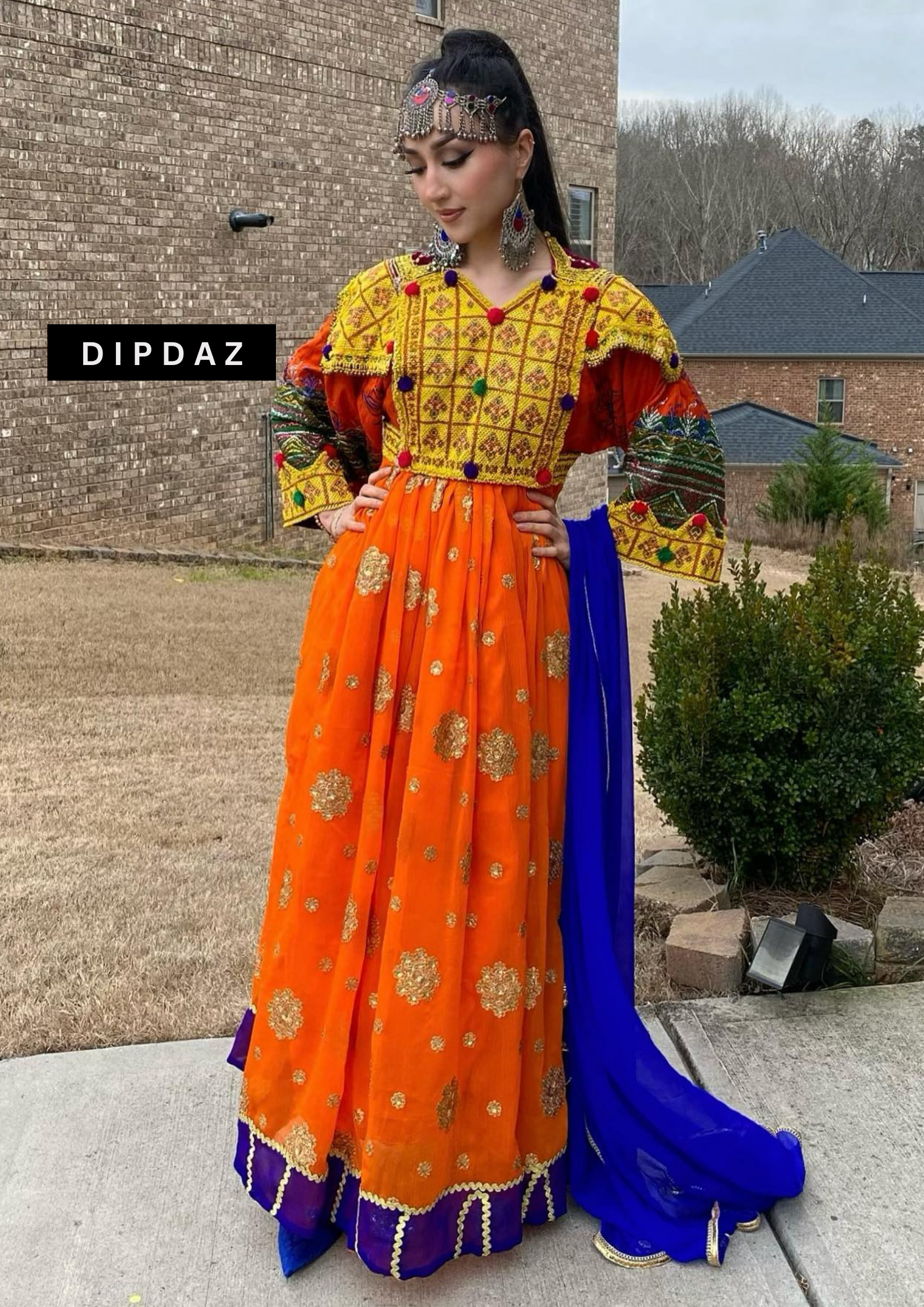 Hand crafted Afghan Gand Party Dresses at DIPDAZ SETS