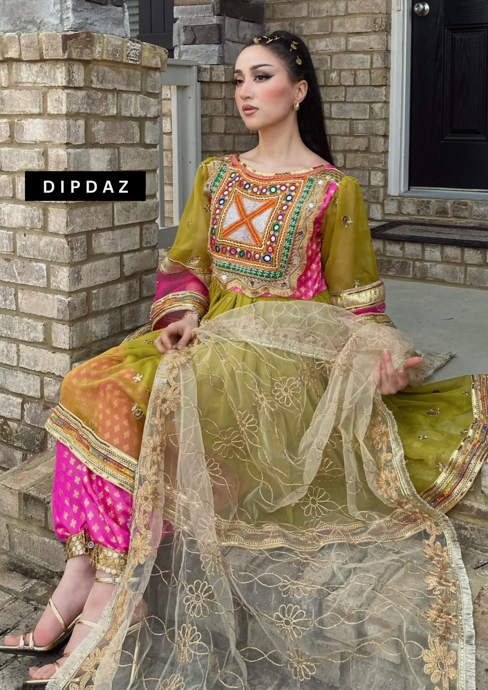 Hand crafted Afghan Gand Party Dresses at DIPDAZ SETS