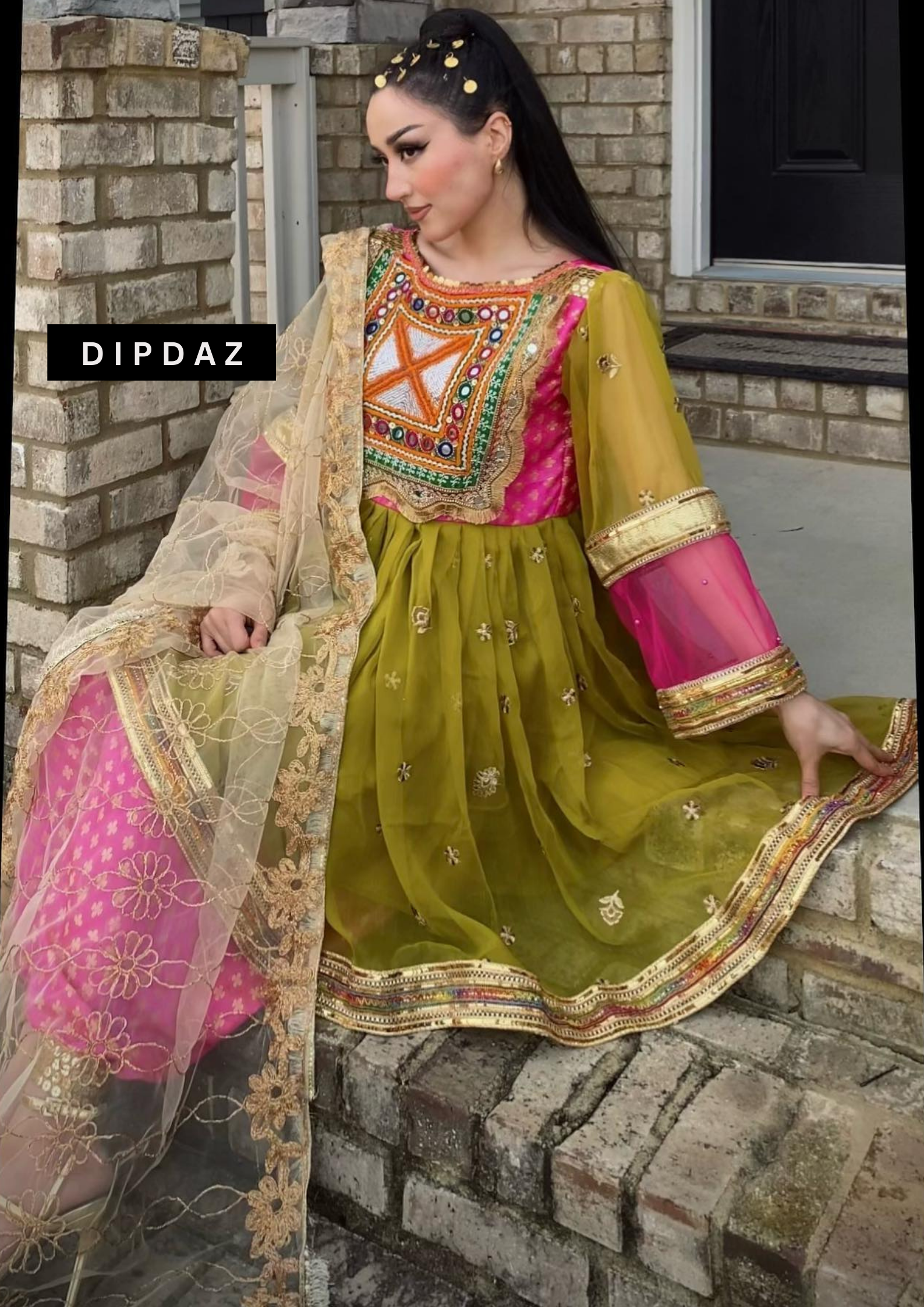 Hand crafted Afghan Gand Party Dresses at DIPDAZ SETS