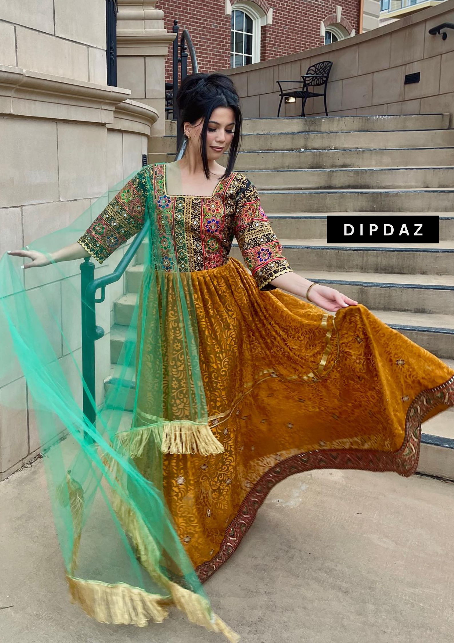 Hand crafted Afghan Gand Party Dresses at DIPDAZ SETS