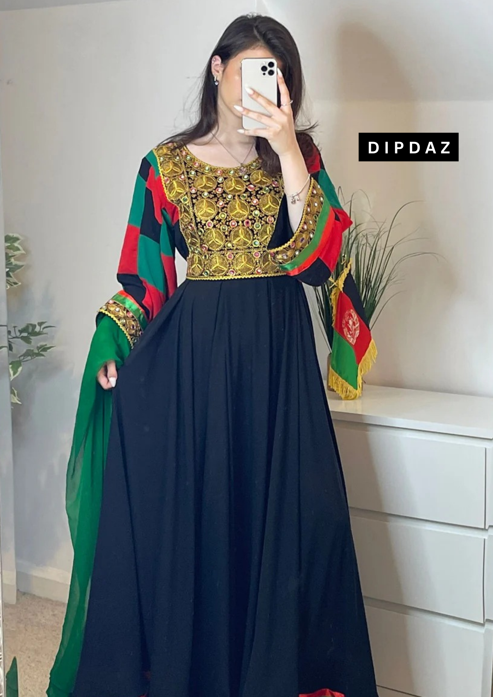 Afghan Luxury Event Dress Collection at Dipdaz