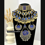 Handmade Afghan Jewelry | Traditional Ethnic Jewelry with Intricate Embroidery and Gemstones | Afghan Tribal Necklace, Earrings, and Bracelets | Unique Cultural Accessories