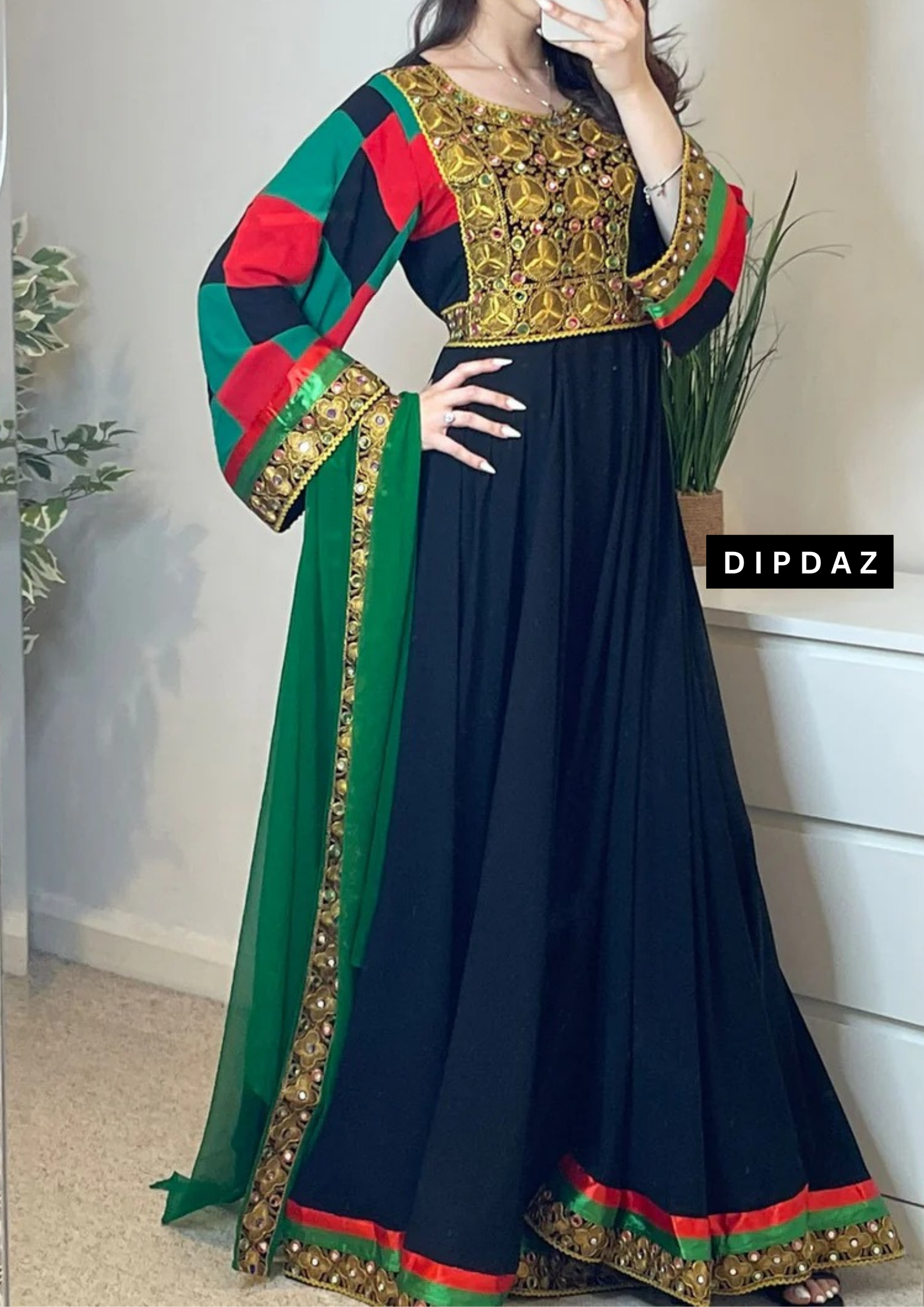 Afghan Luxury Event Dress Collection at Dipdaz