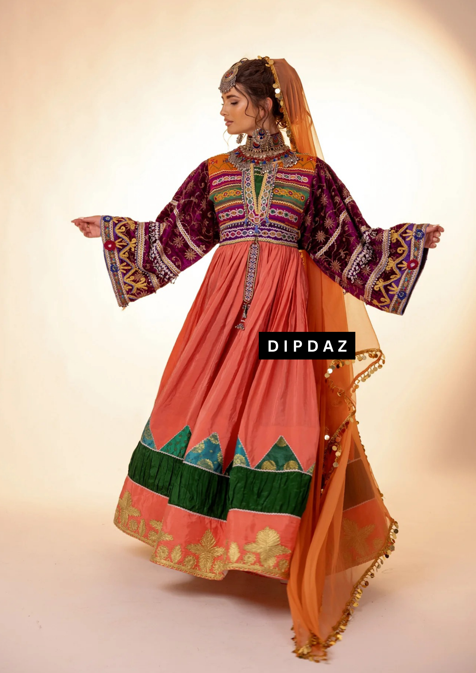 Afghan Luxury Event Dress Collection at Dipdaz