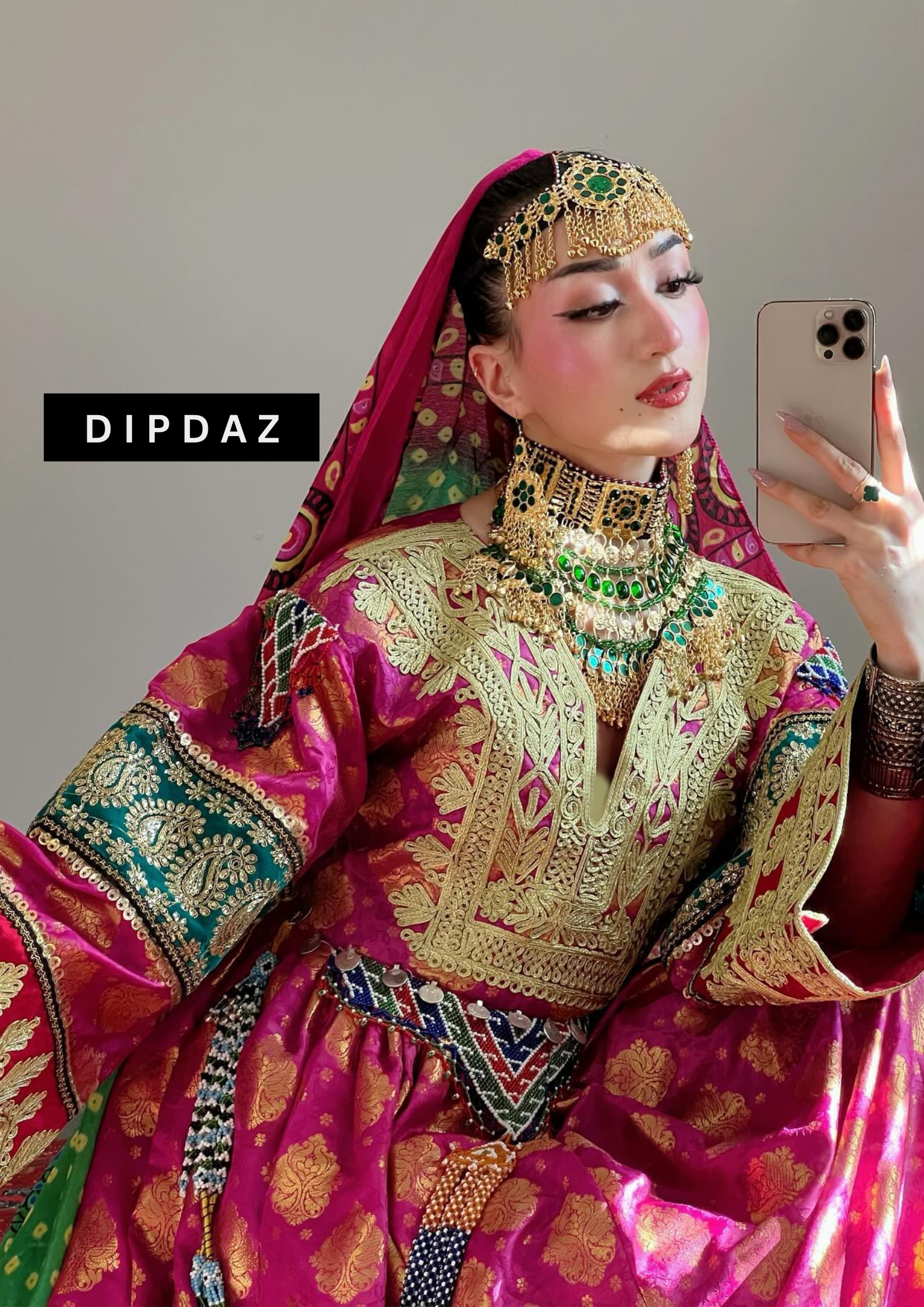 Hand crafted Afghan Gand Party Dresses at DIPDAZ SETS