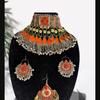 Handmade Afghan Jewelry | Traditional Ethnic Jewelry with Intricate Embroidery and Gemstones | Afghan Tribal Necklace, Earrings, and Bracelets | Unique Cultural Accessories