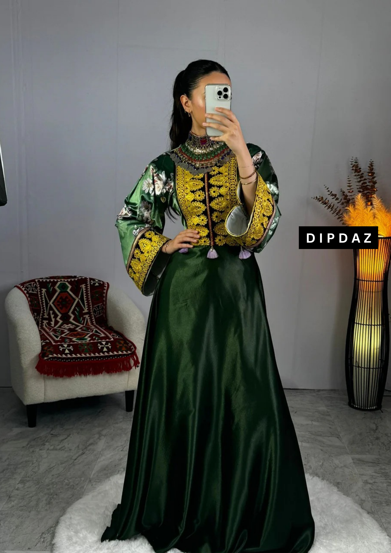 Afghan Luxury Event Dress Collection at Dipdaz